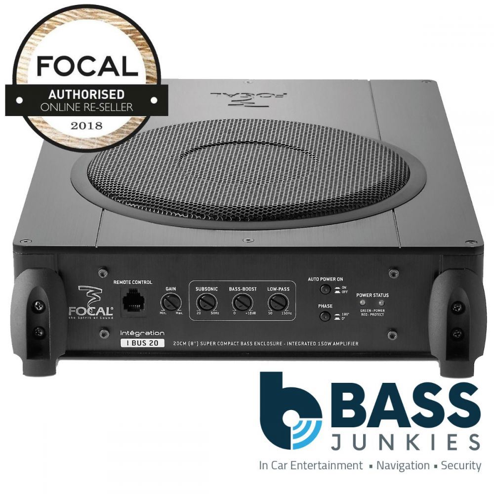Focal IBUS20 - INTEGRATION 8" 20cm 150 Watts Amplified Active Underseat Car Sub Subwoofer Enclosure