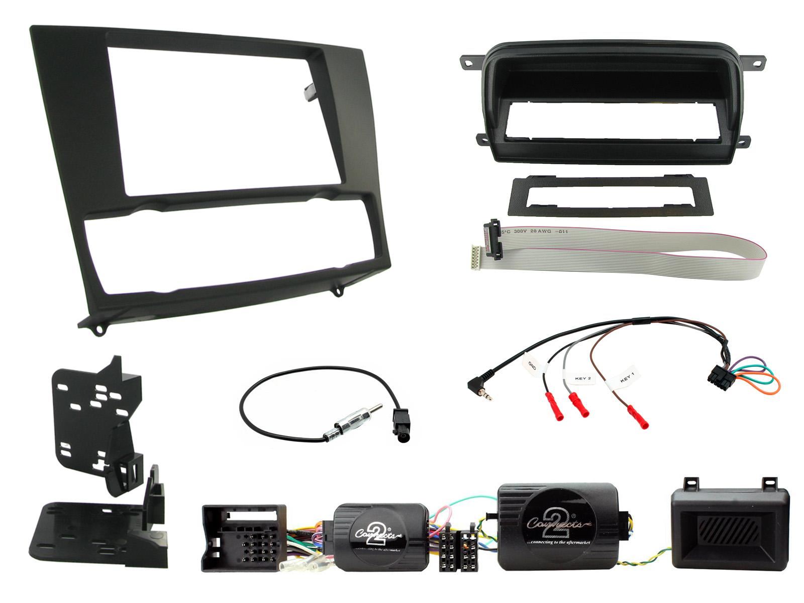 Connects2 CTKBM21 BMW 3 Series E90/ E91/E92/E93 Car Stereo Double Din Fascia & SWC Kit