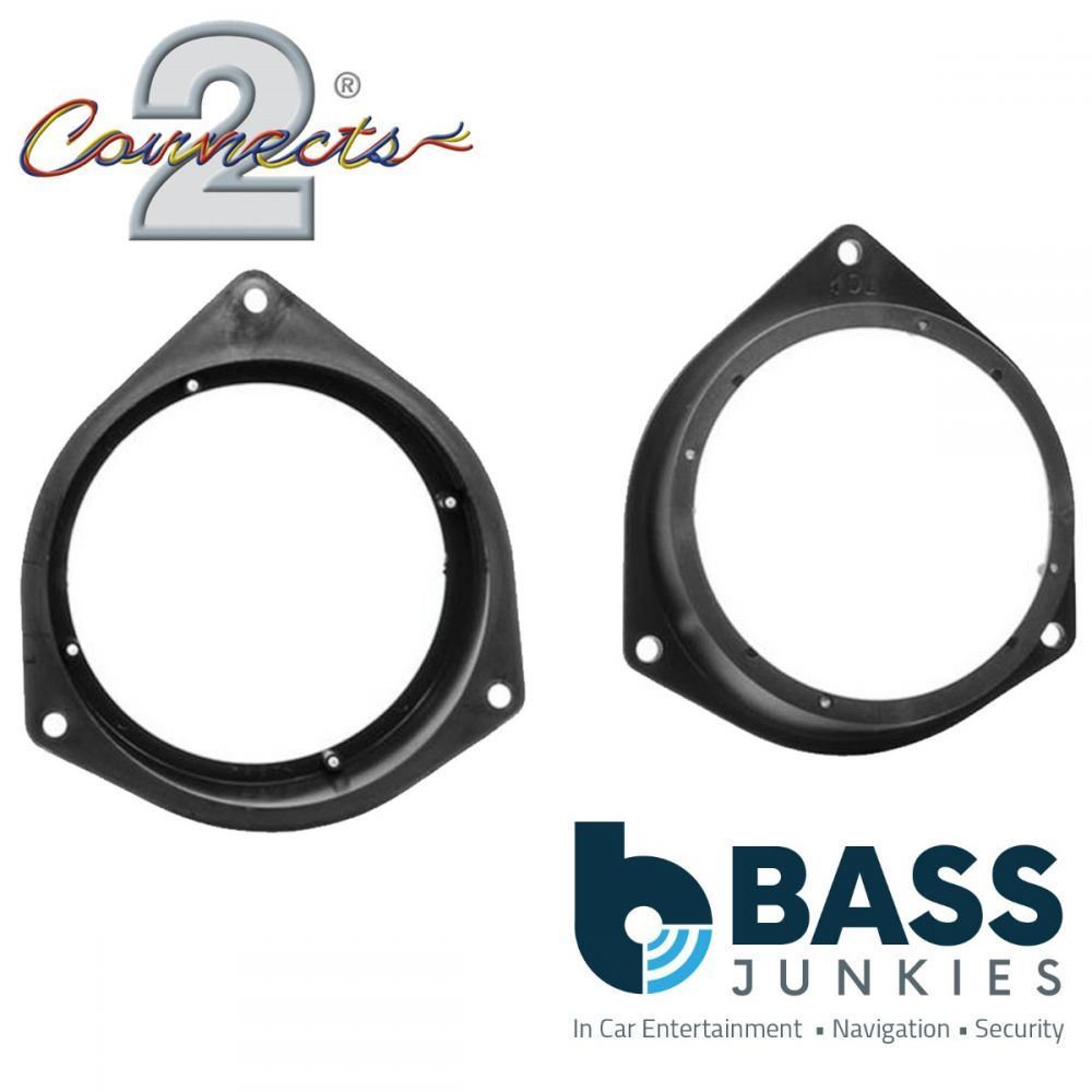 Connects2 CT25CT05 - Peugeot Bipper 120mm 20cm 4.5" Front Door Speaker Adapter Brackets