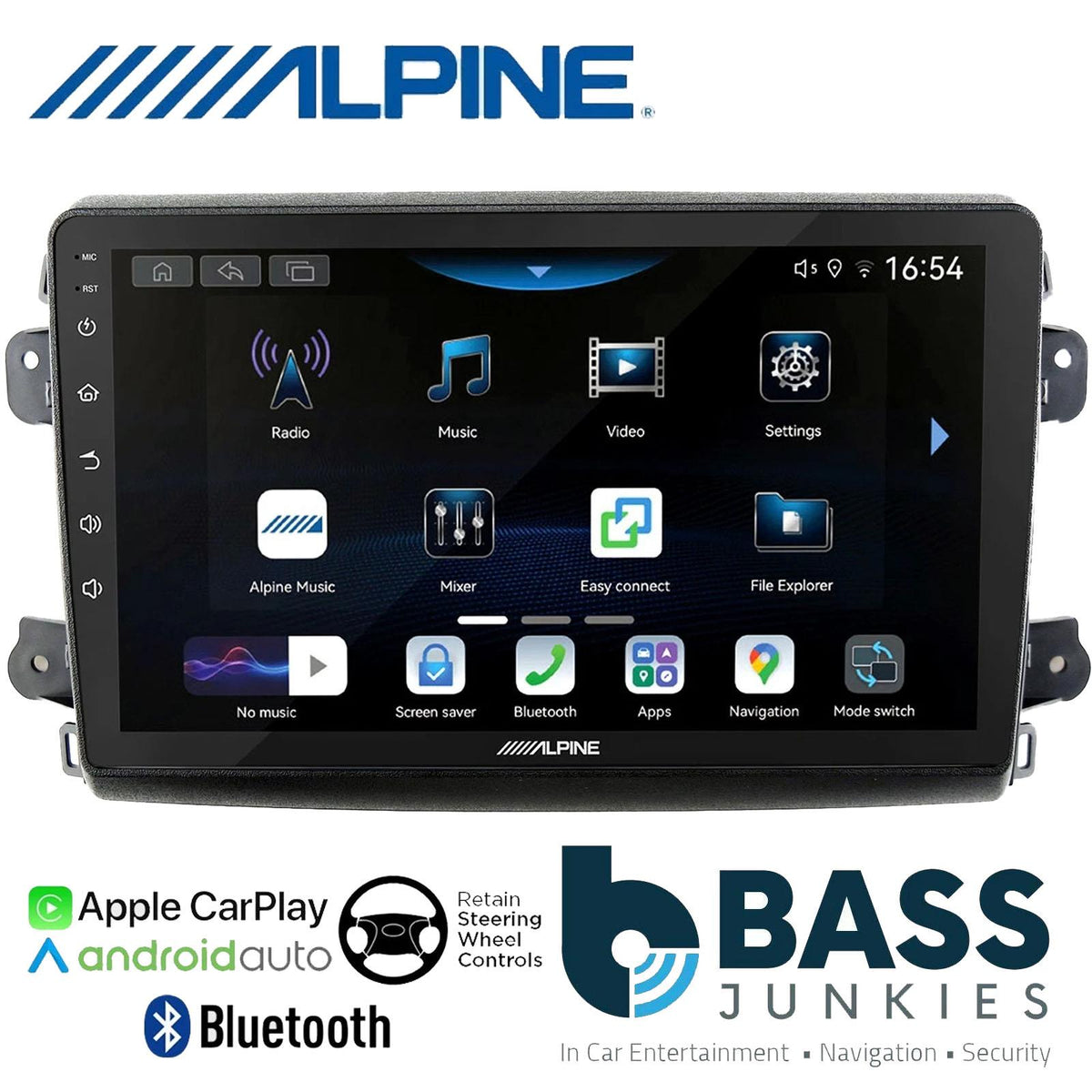 Alpine 9" CarPlay Android Car Stereo Fitting Kit For Fiat Ducato 2021 Onwards