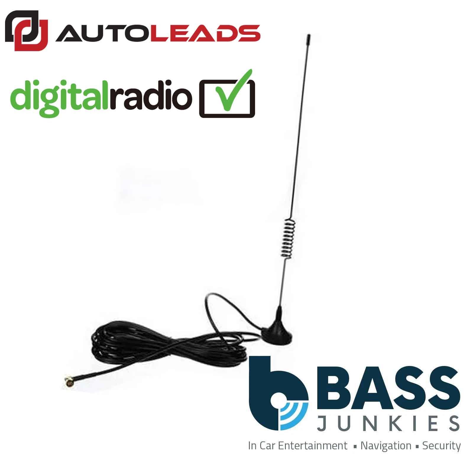 AUTOLEADS DAB+ Radio SMB Magnetic Roof Mount Car Aerial for Kenwood Stereo