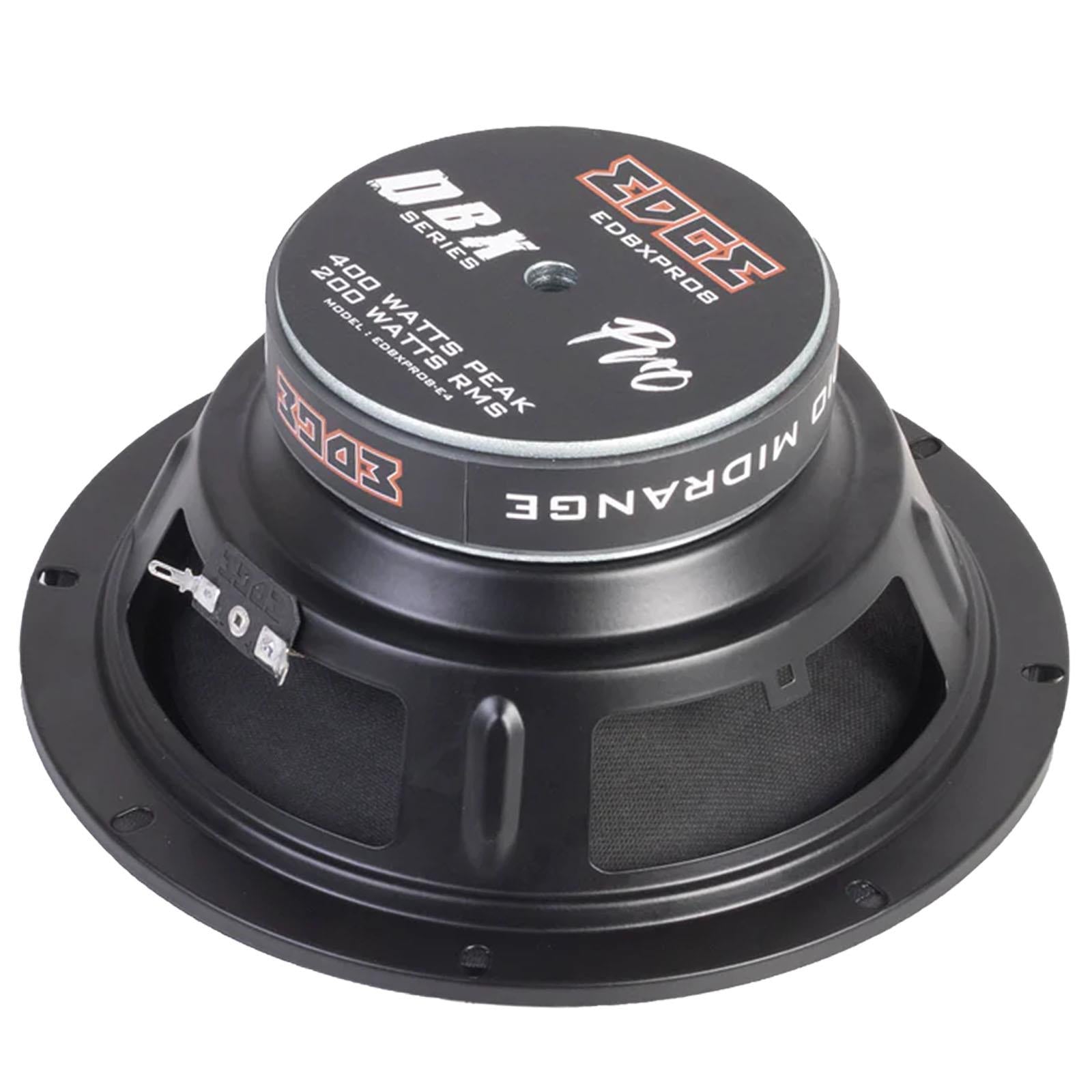 Edge EDBXPRO8-E4 - 8" 400 Watts Pro Audio Midrange Car Speakers (Pair)