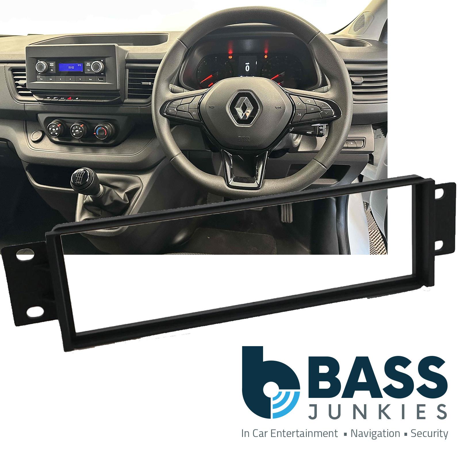 Renault Trafic - Nissan Primastar 2022 Onwards Matt Black Single DIN Car Stereo Fascia Panel