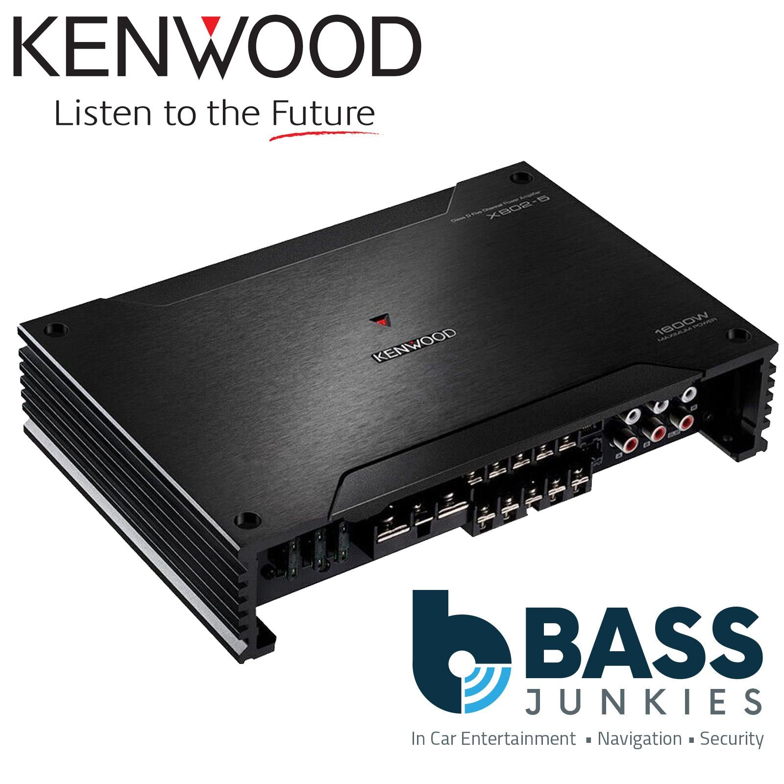 Kenwood X802-5 - X-Series Class D 5-Channel Power Car Amplifier 1800W