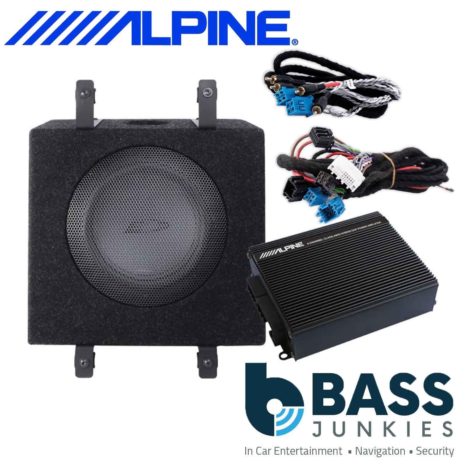 Alpine W84AS907-2 - 6-Channel DSP Car Amplifier & 8" Subwoofer Bass Box for Mercedes Benz Sprinter w907 / w910 2018 Onwards