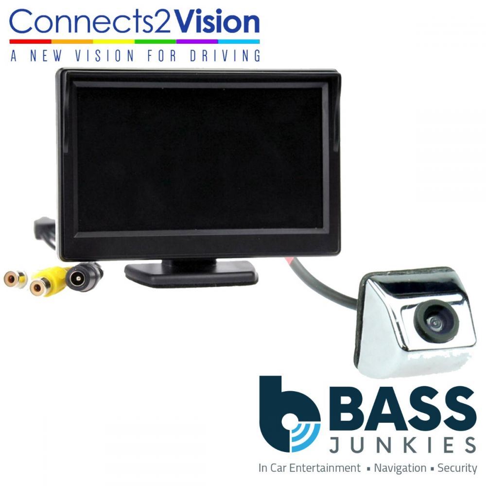 Connects2 CAM-23 Universal Car Van Rear Colour Reverse Camera & 5" Dash Mount Screen Kit