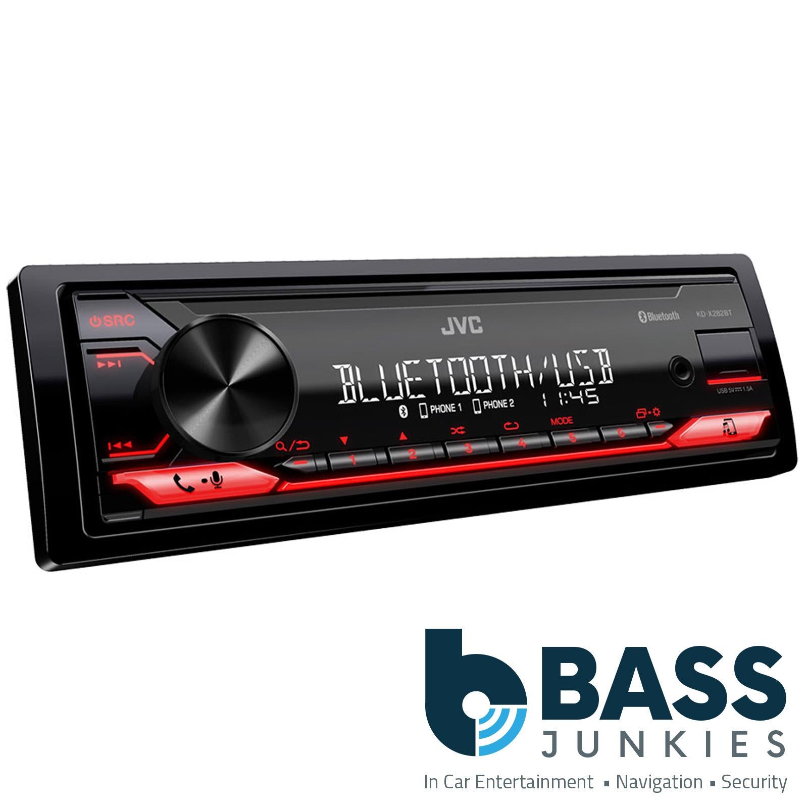 JVC KD-X382BT - Digital Media Receiver Bluetooth USB Tuner Car Stereo Aux In