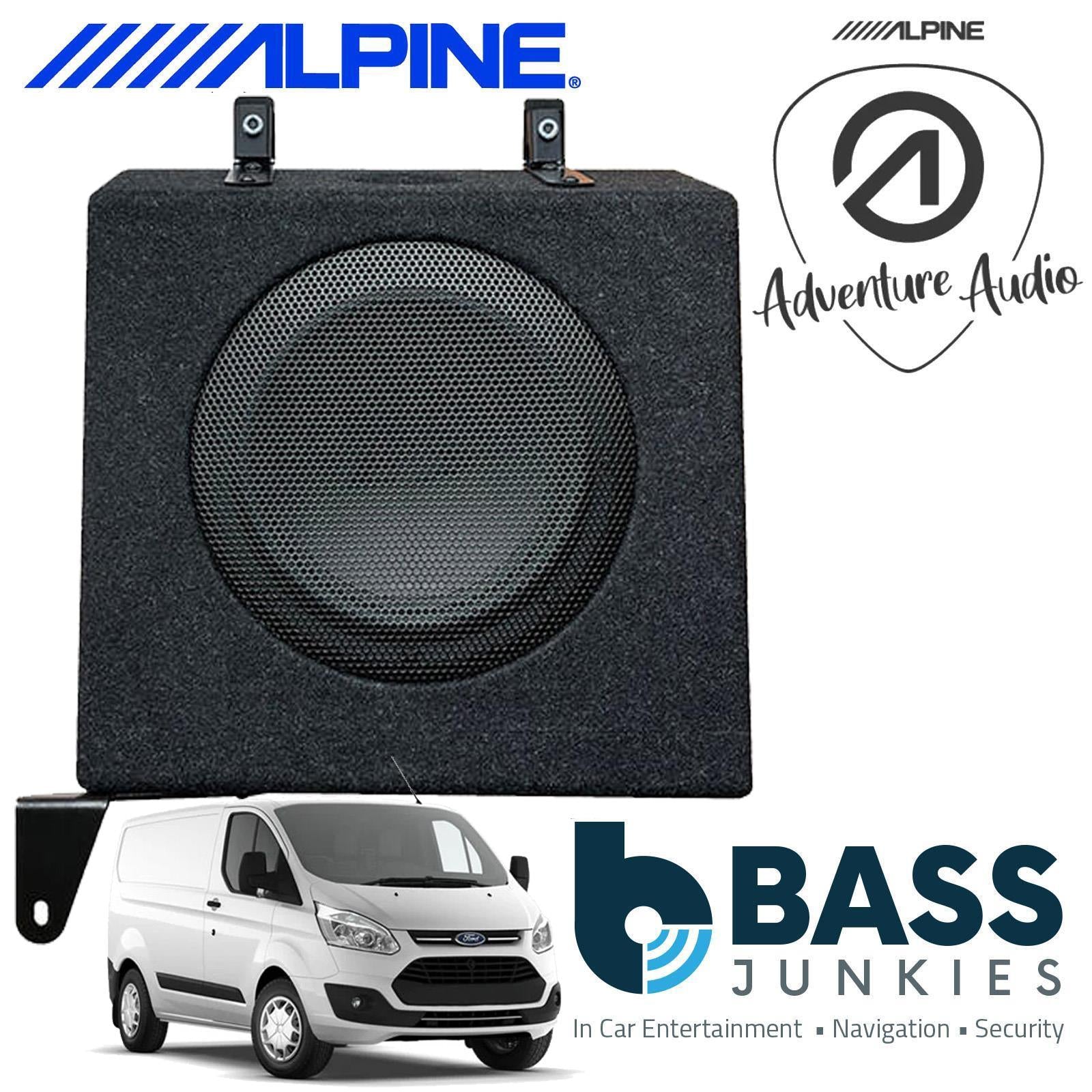 Alpine SWC-W84TRA7 - Ford Transit 7 Custom & Tourneo 2014 Onwards  8" Under Seat Car Bass Box