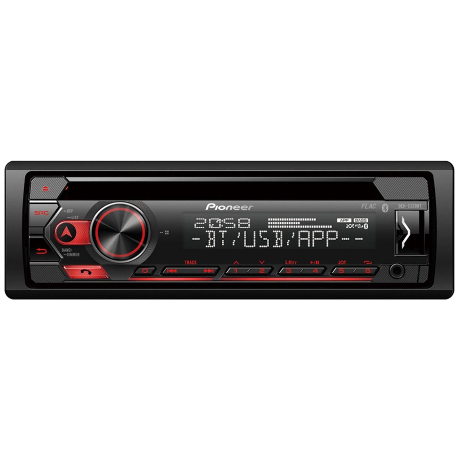 Pioneer DEH-S320BT Bluetooth USB Aux iPhone Android Spotify Single-Din Car Stereo