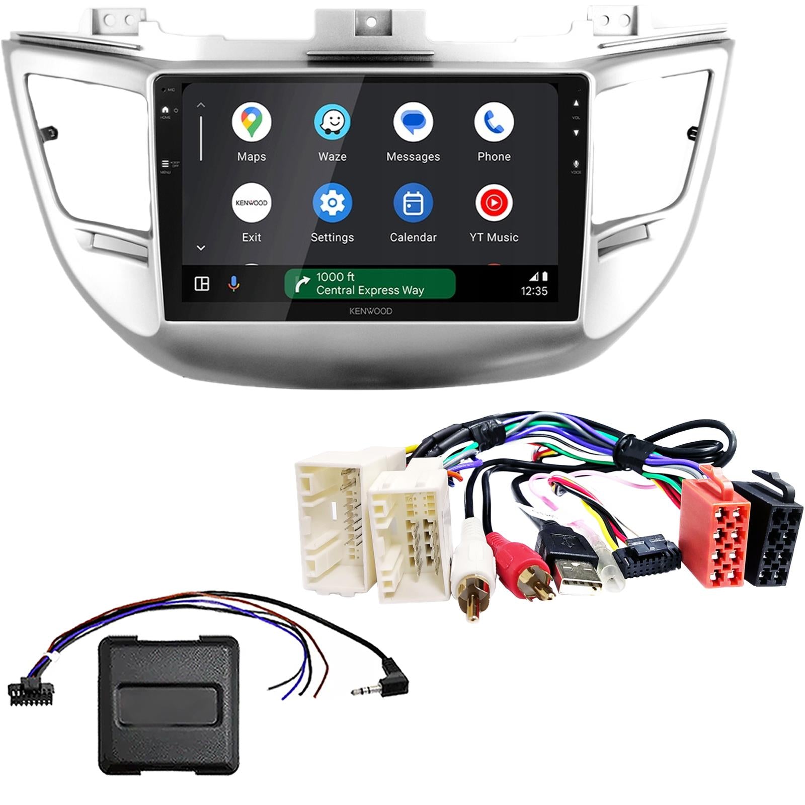 Kenwood 9" CarPlay Android Car Stereo Fitting Kit For Hyundai Tuscion RHD 15 On