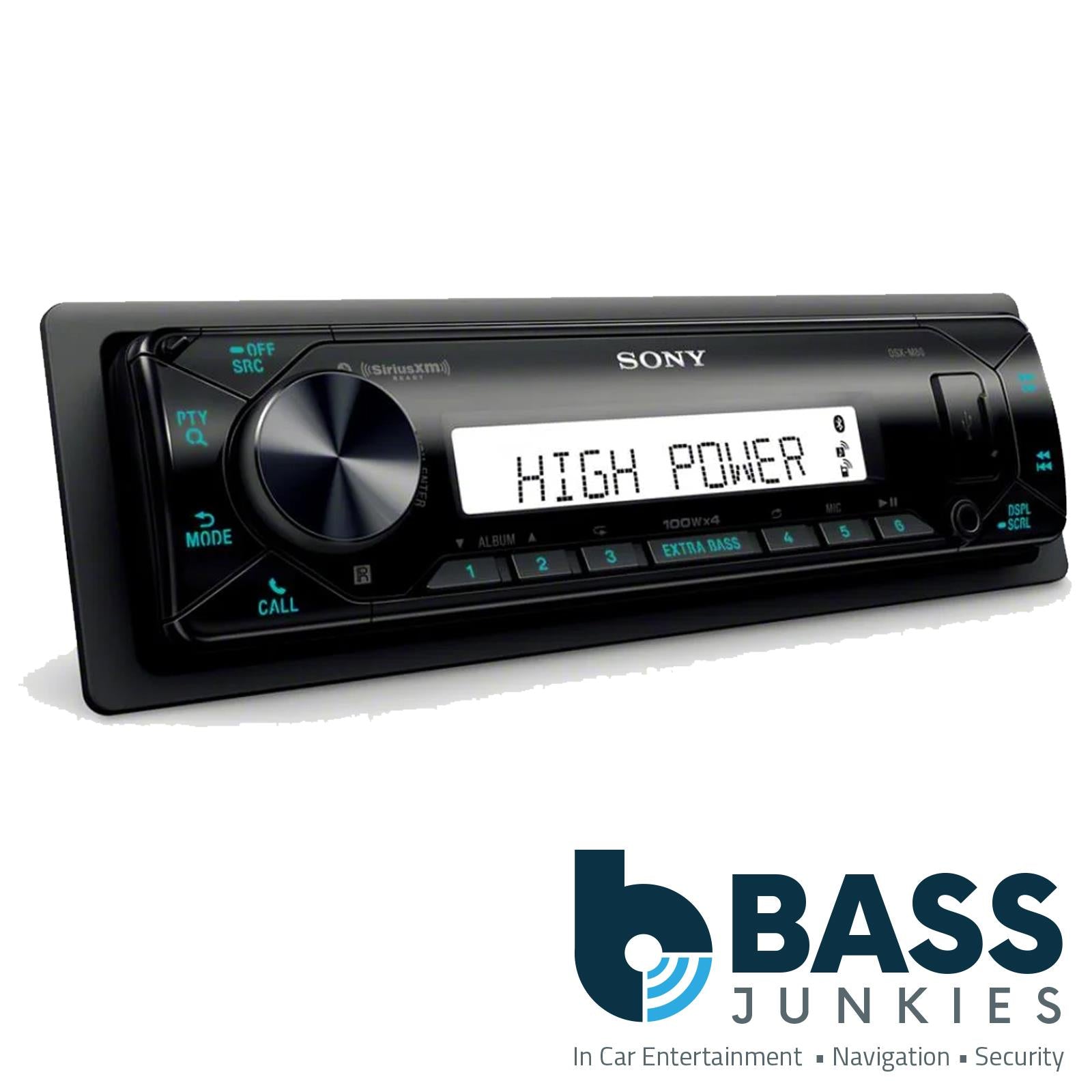 SONY DSX-M80 HIGH POWER MECHLESS BLUETOOTH USB AUX FM RADIO MARINE BOAT STEREO