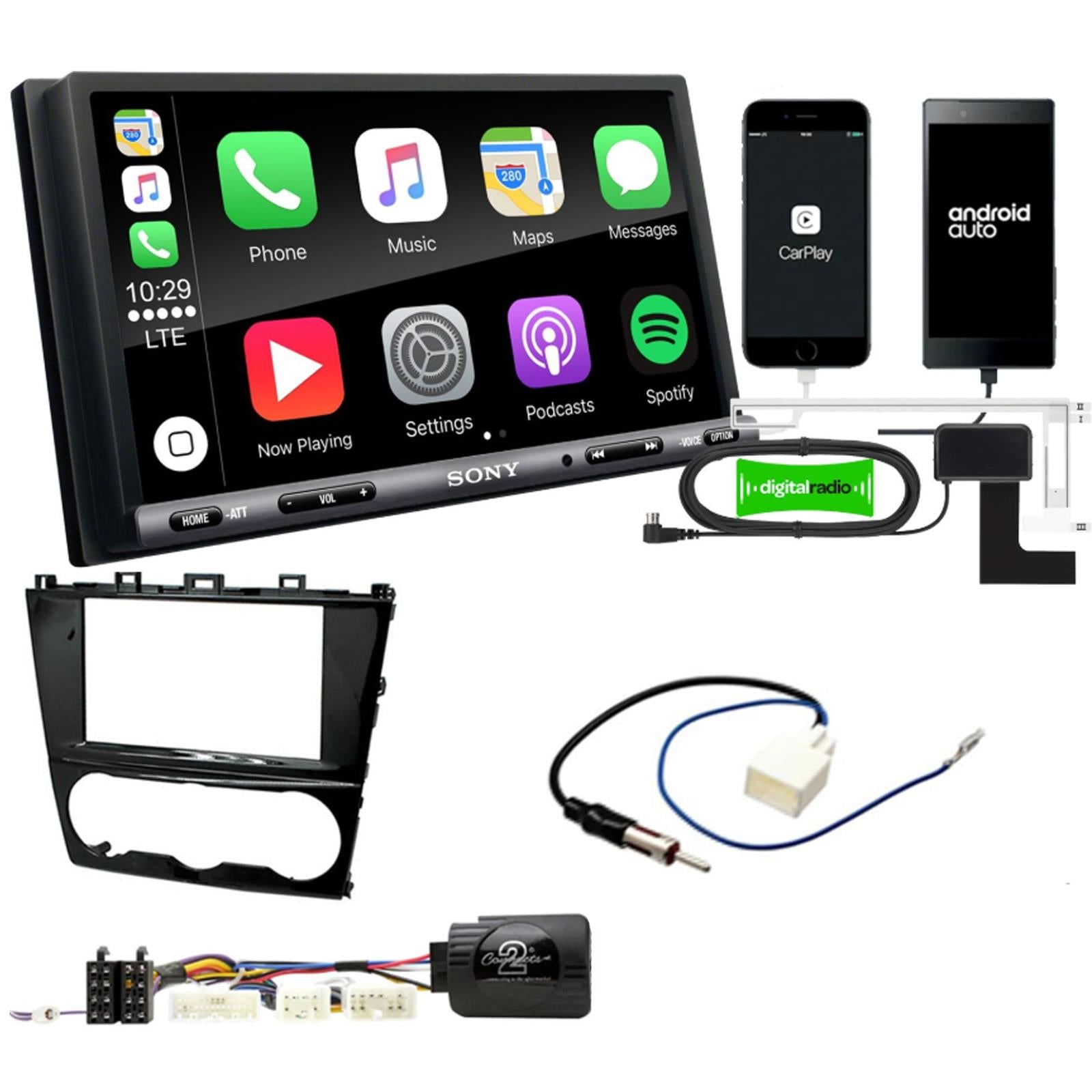 Sony 6.95" Screen Double Din + Fitting Kit - to fit Subaru Forester 2013-18 | Subaru Impreza 2011-16 | Subaru XV 2013-18