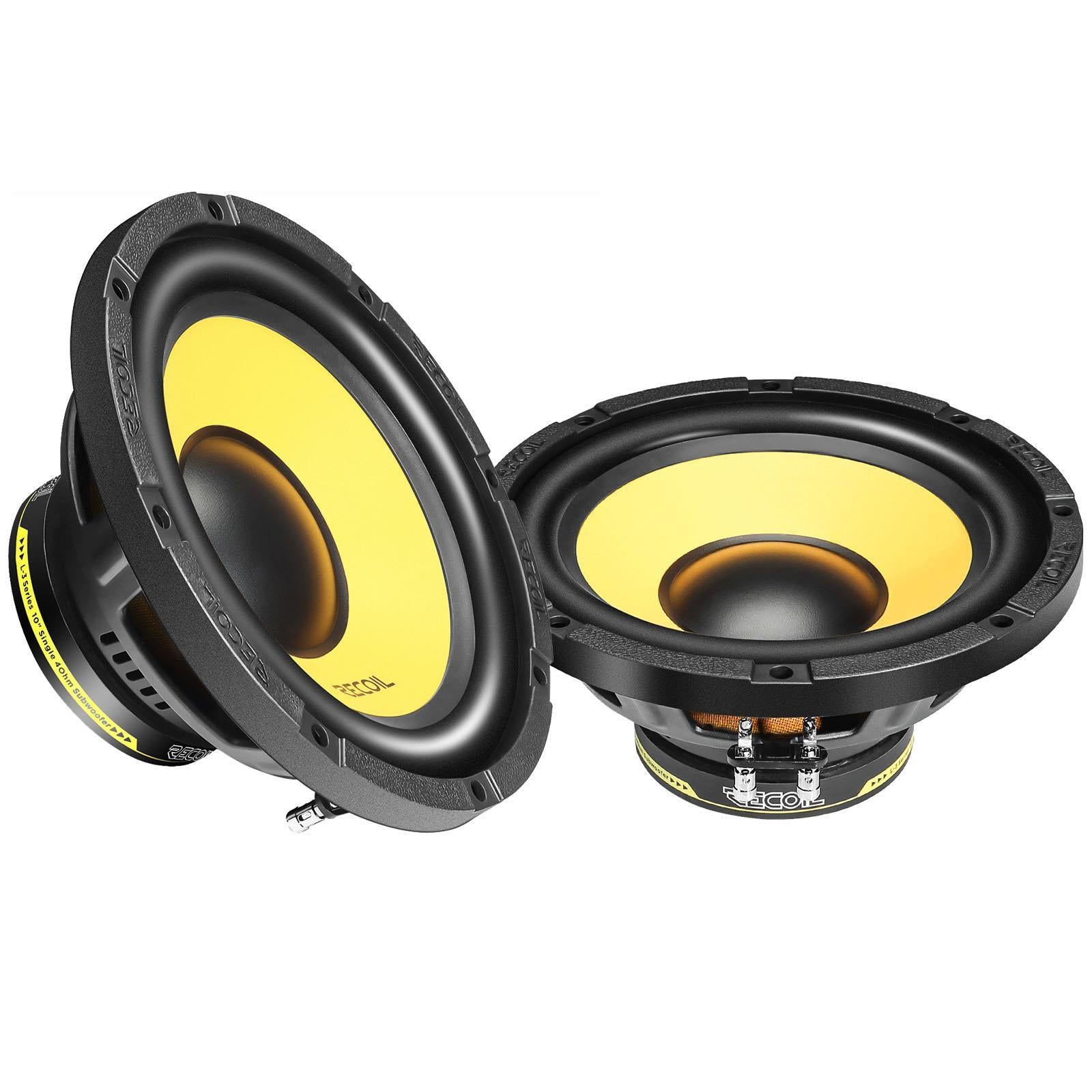 Recoil LW12S4 - 300 Watts 12" 30cm Single Voice Coil 4-Ohm Car Sub Subwoofer