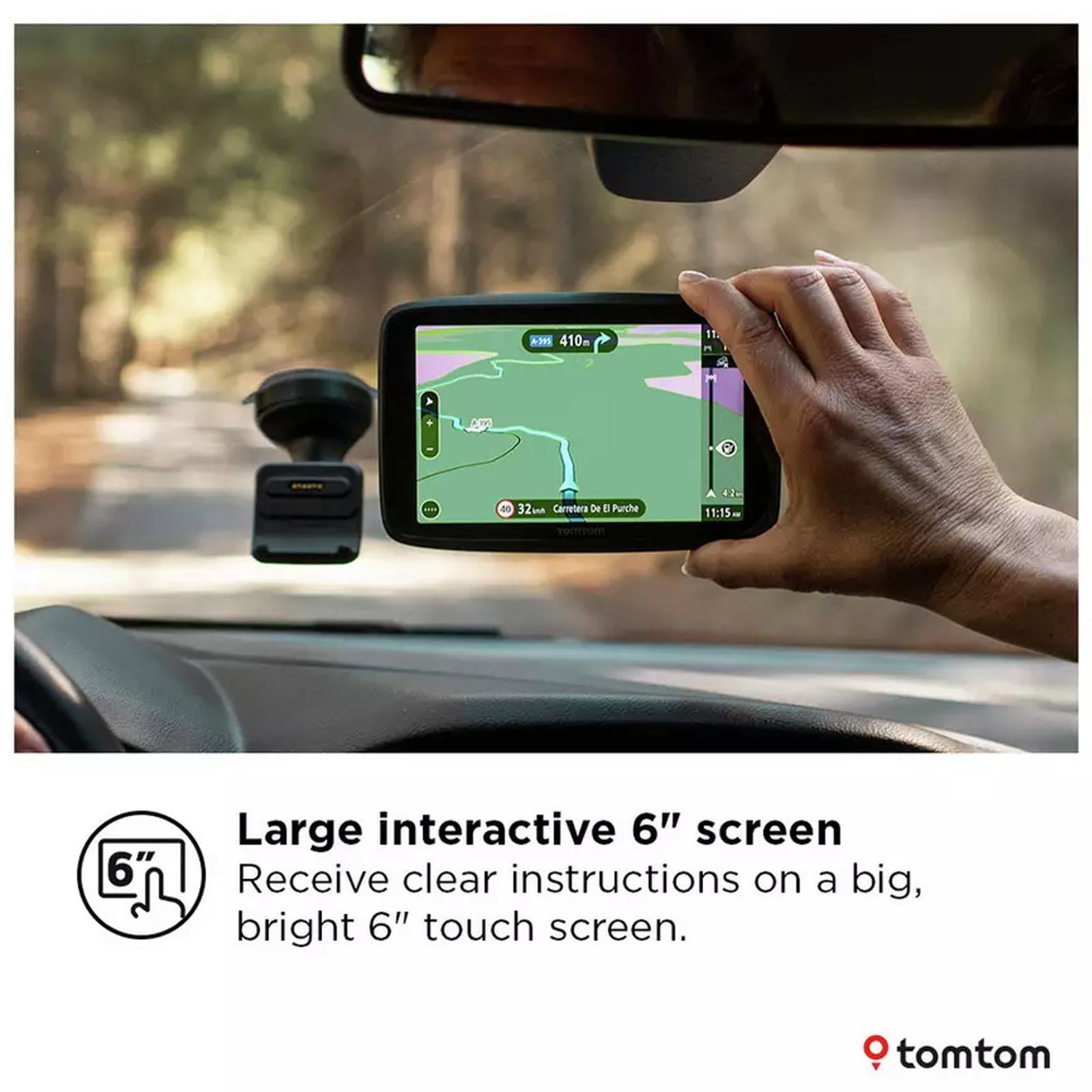 TomTom GO 6 Inch GPS Navigation Sat Nav Touchscreen Portable Car Navigator