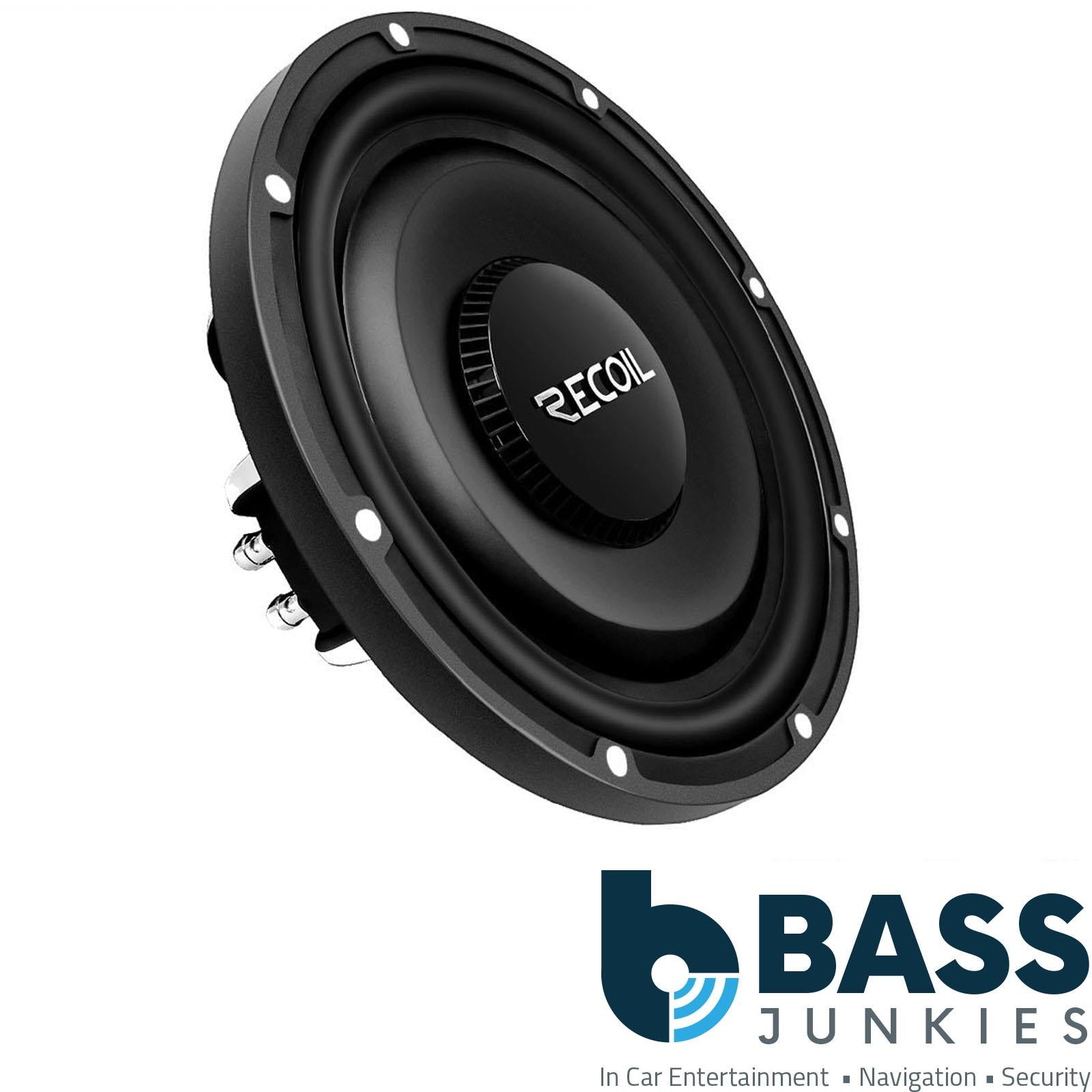 Recoil SXS12D2 - 800 Watts 12" Ultra Slim Shallow Dual 2 Ohm Car Sub Subwoofer