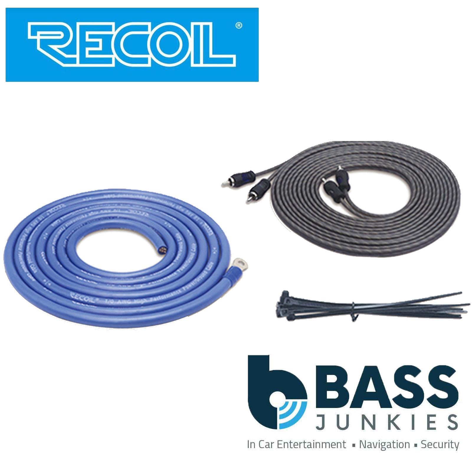 Recoil RCK0 - 0 AWG 2000 Watts Complete Car Subwoofer Amplifier Wiring Kit