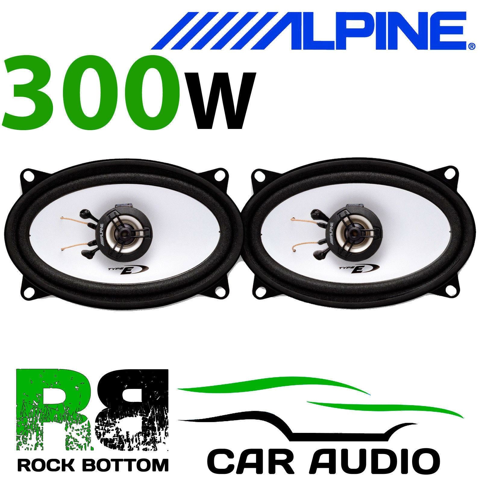 ALPINE DAEWOO NEXIA 1995 On 4x6" 10 x 15cm 2 way 300W Car Coaxial Rear Speakers