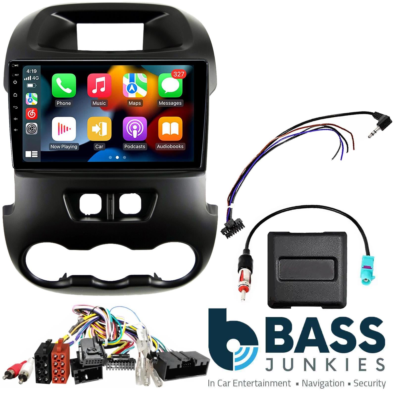 UPGRADED 9" CarPlay Android Car Stereo Kit For Ford Ranger With Switches 2012 Onwards