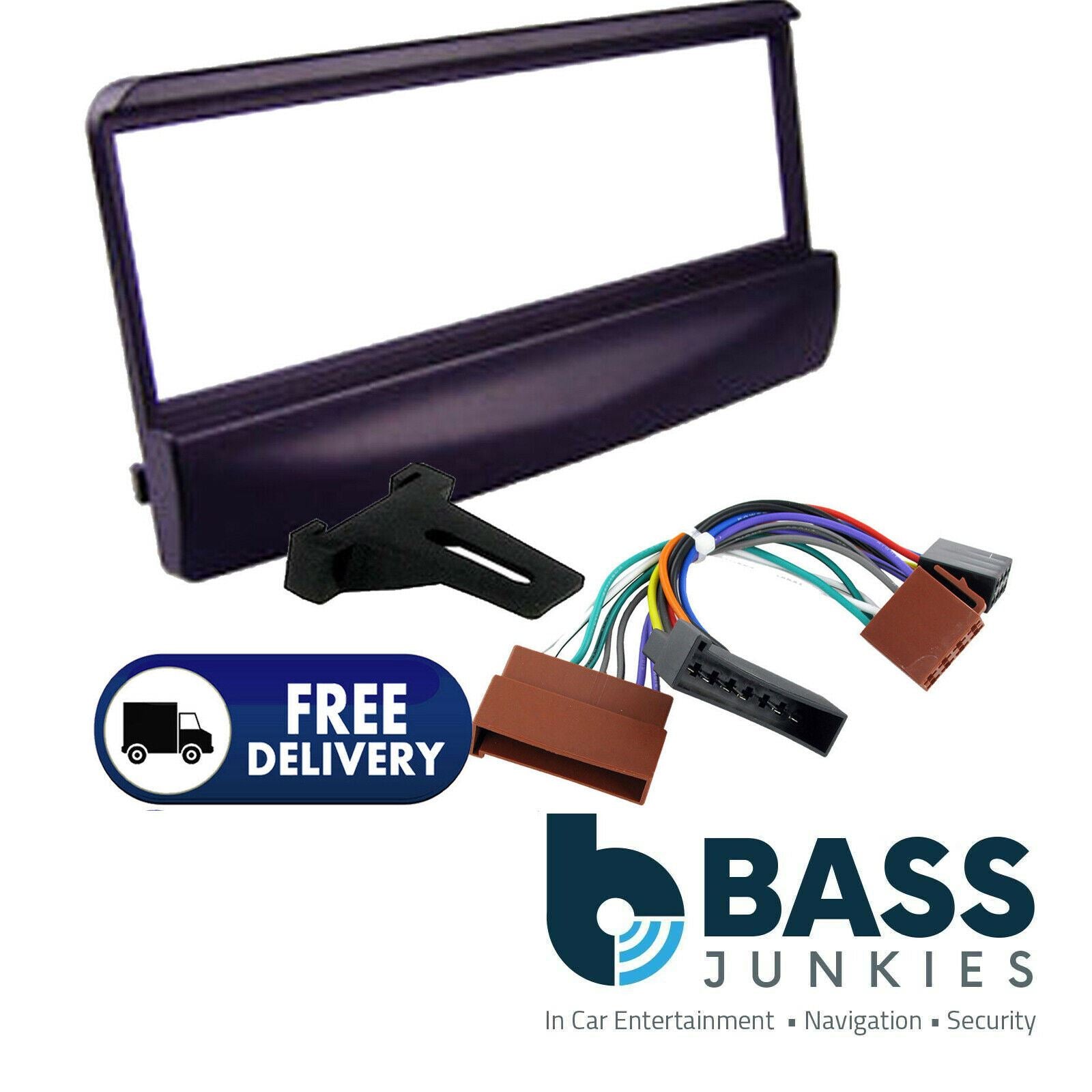 Ford Cougar 1998 Onwards Black Car Radio Stereo Fascia Panel & ISO Wiring Lead