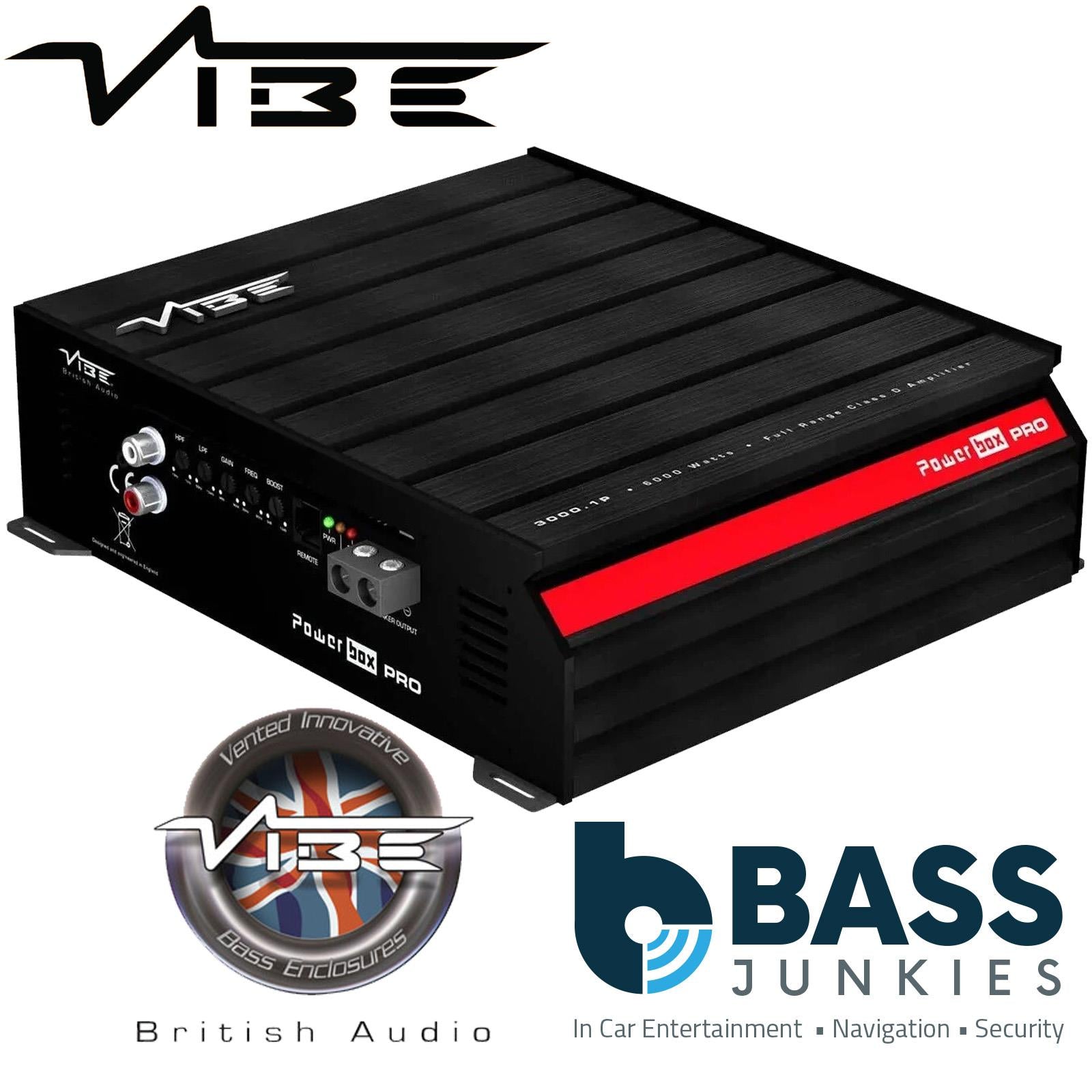 Vibe POWERBOX3000.1P-V0 Mono Class D Car Amplifier 3300W 1 Ohm 6600W Max Power