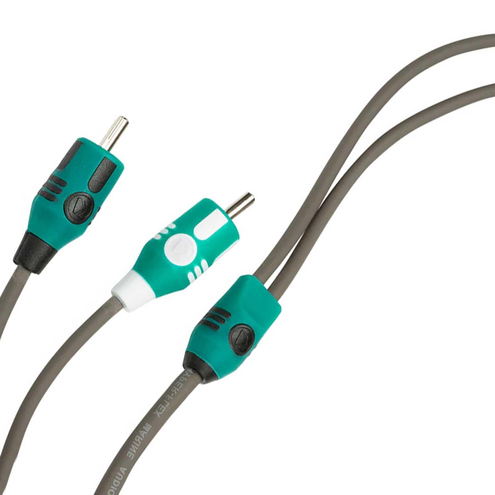 Kicker 47KMI7 - 7 Metre Marine 2 Channel RCA Interconnect Cable OFC