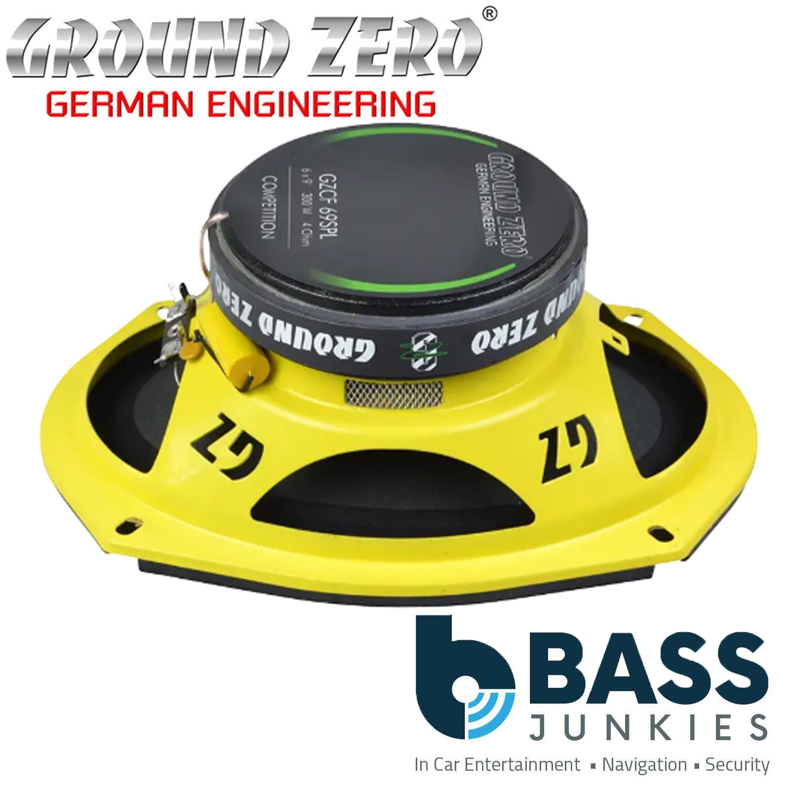 GROUND ZERO GZCF 69SPL 6 x 9″ 300 Watts 2-way Coaxial Speaker System