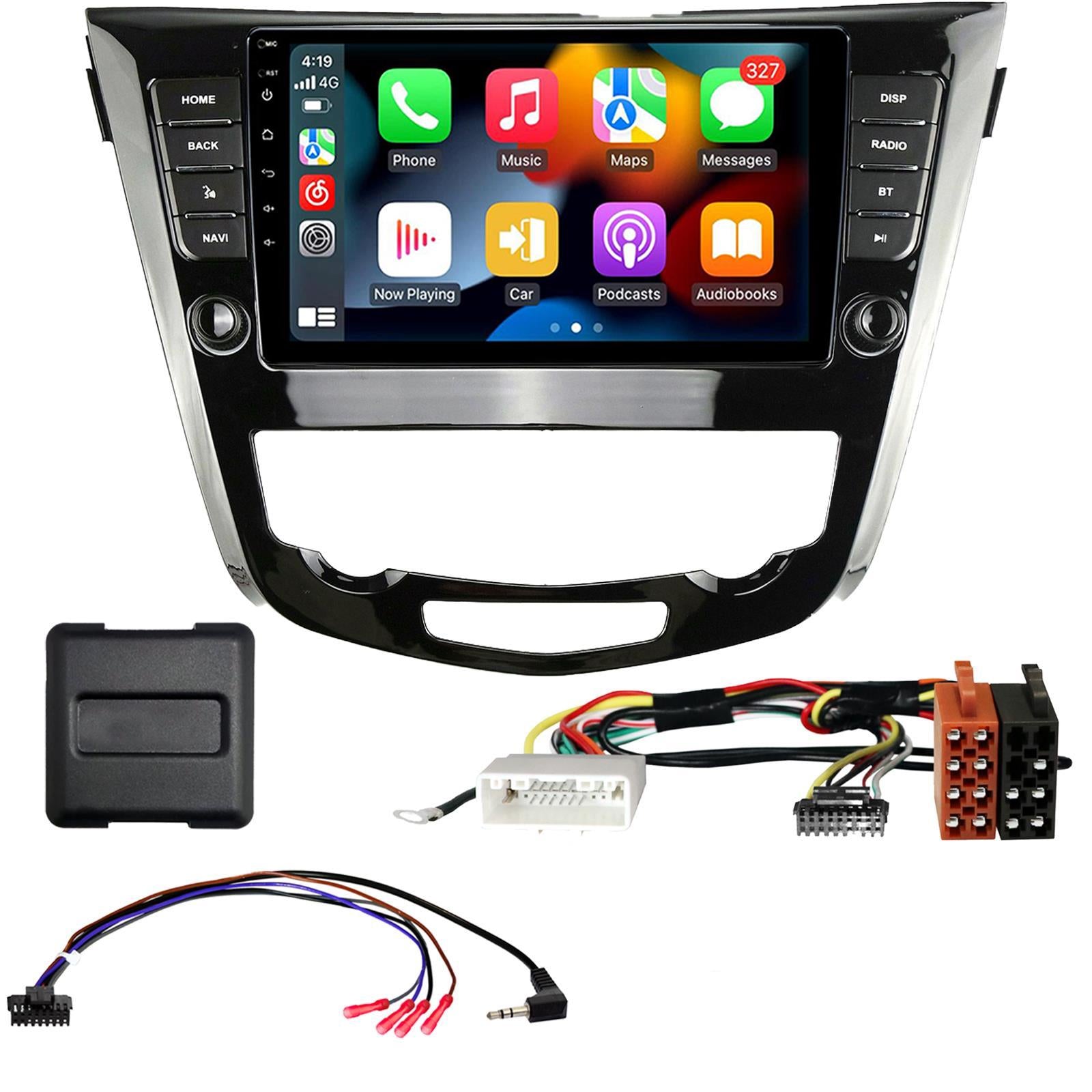 UPGRADED 9" CarPlay Android Car Stereo Kit For Nissan X-Trail Auto AC Black 2016 Onwards