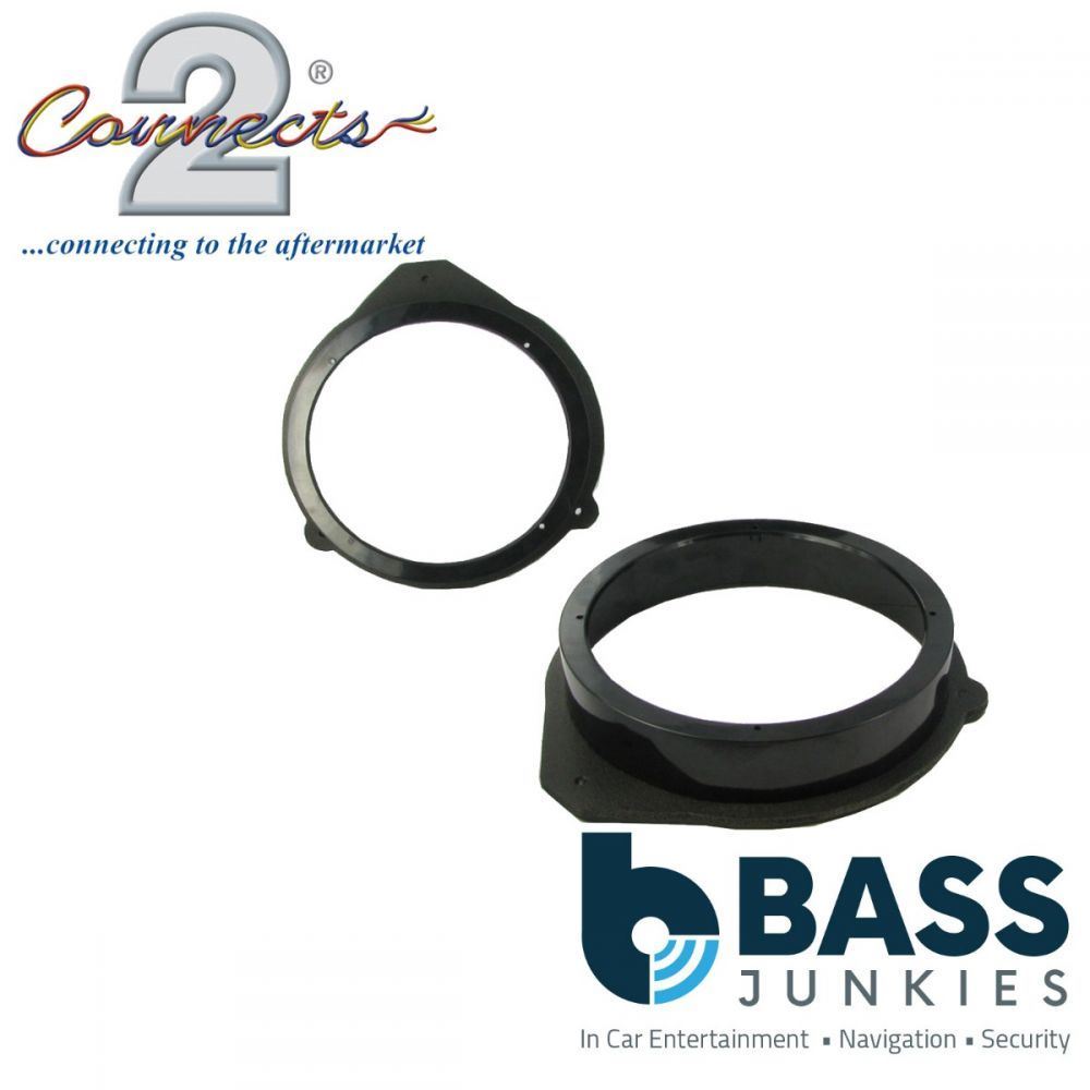 Connects2 CT25AU05 - Audi A3 A4 165mm 16.5cm 6.5" Front or Rear Door Speaker Adapter Brackets
