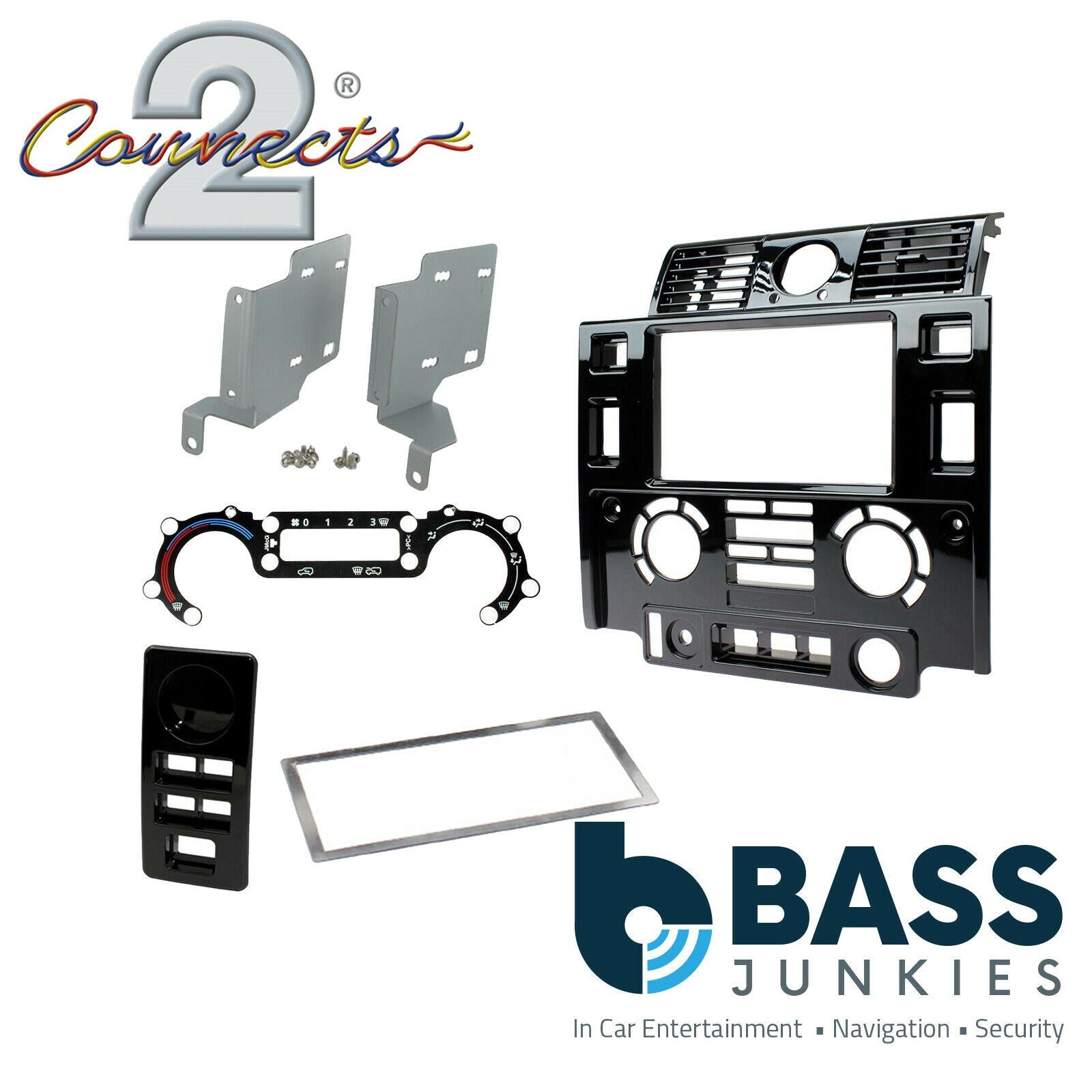 Connects2 CT23LR06 - Land Rover Defender 2007 - 2016 Double Din Fascia Panel