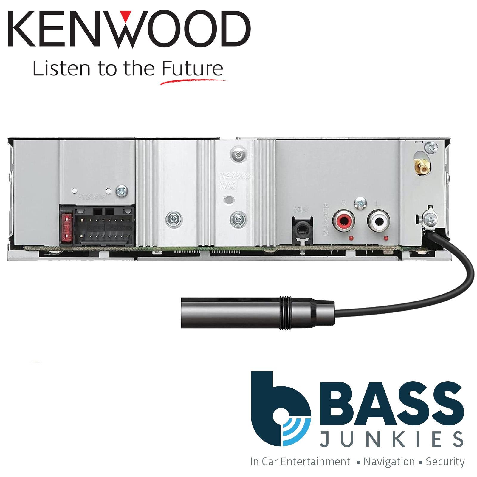 Kenwood KMM-BT408DAB - DAB+ Bluetooth USB Aux Radio iPod iPhone Car Radio