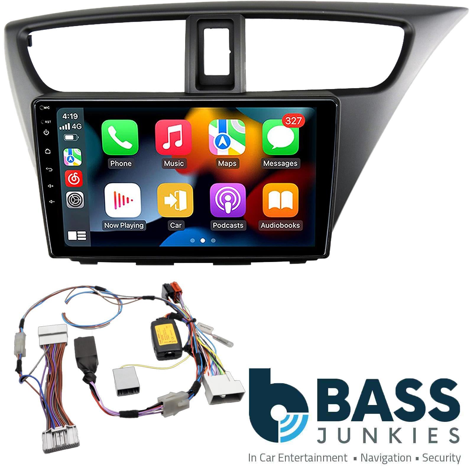 UPGRADED 9" CarPlay Android Car Stereo & Fitting Kit For  Honda Civic 2012 Onwards