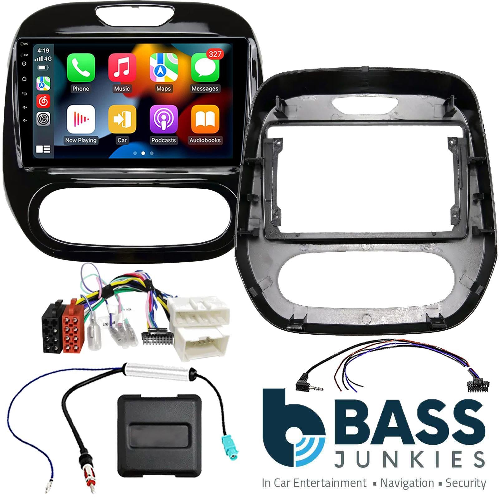 UPGRADED 9" CarPlay Android Car Stereo Kit For Renault Captur Black 2013 - 2017