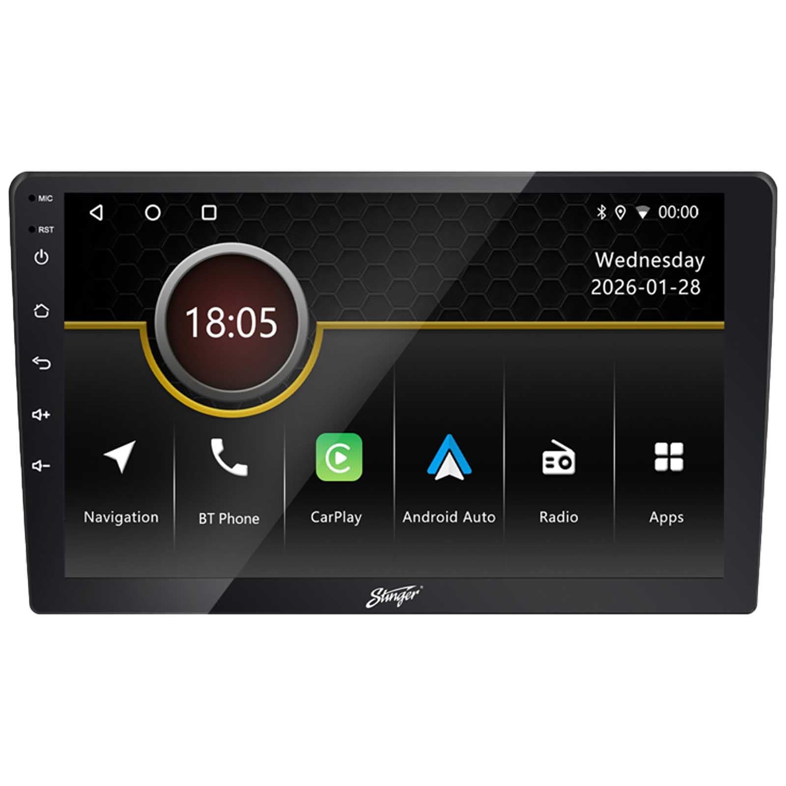 Stinger IF209E - 9" Wireless Apple CarPlay Android Auto Bluetooth GPS Head Unit