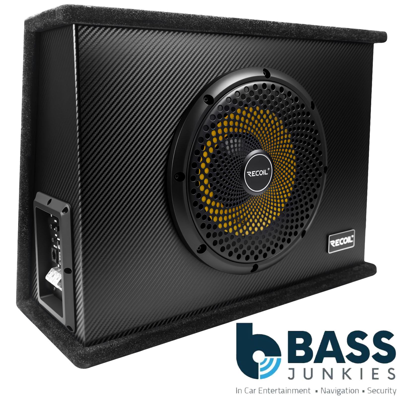 Recoil12" Shallow Active Sub Subwoofer 200 Watts 2Ohm Car Van Bass Enclosure