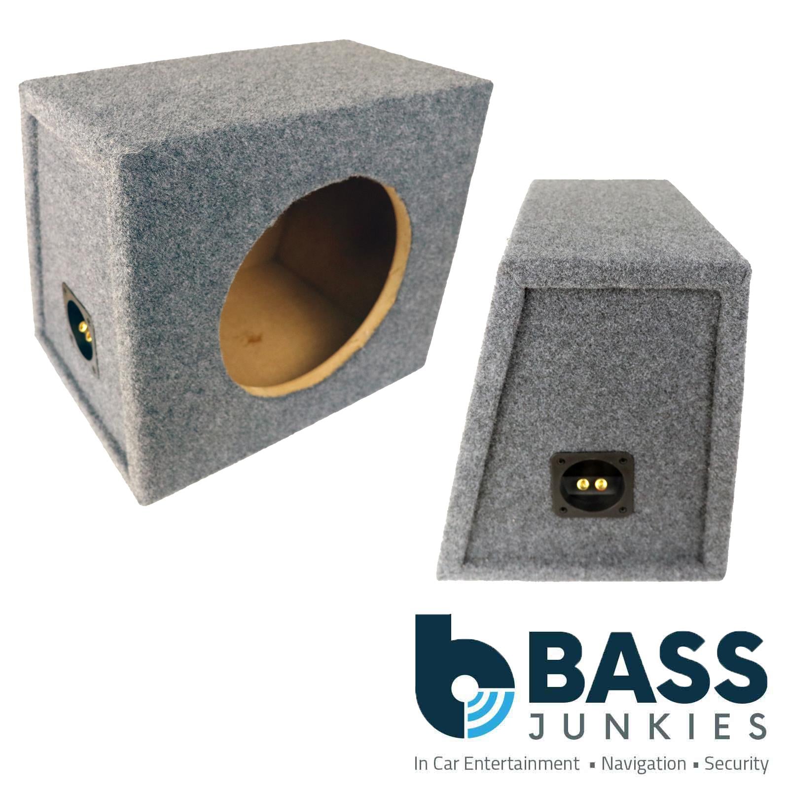 Recoil SUB10SG - Single 25cm 10" Inch Sealed Grey Carpet Car Subwoofer Bass Box