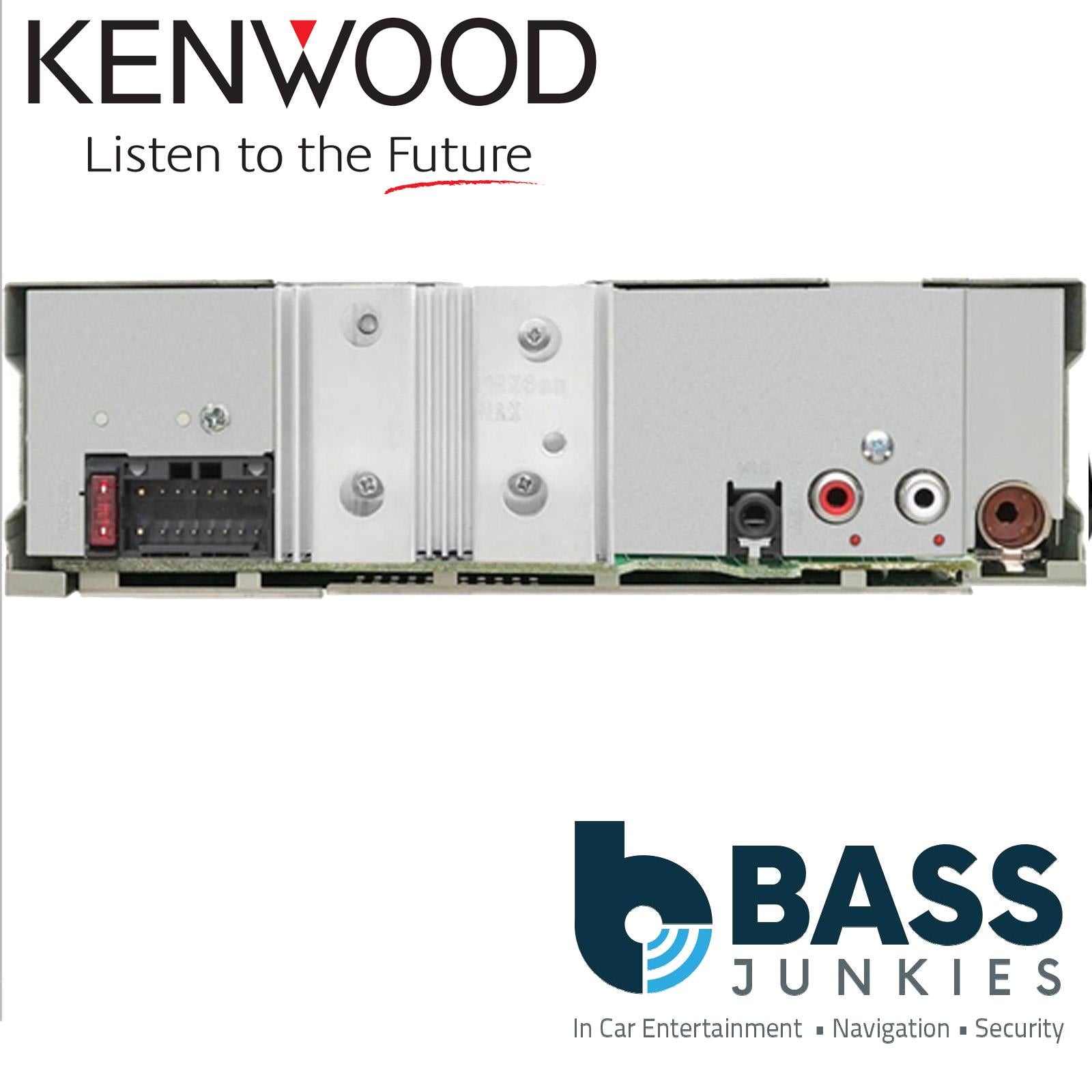 Kenwood KDC-BT665U - CD MP3 USB iPhone Android Alexa Bluetooth Single Din Car Stereo