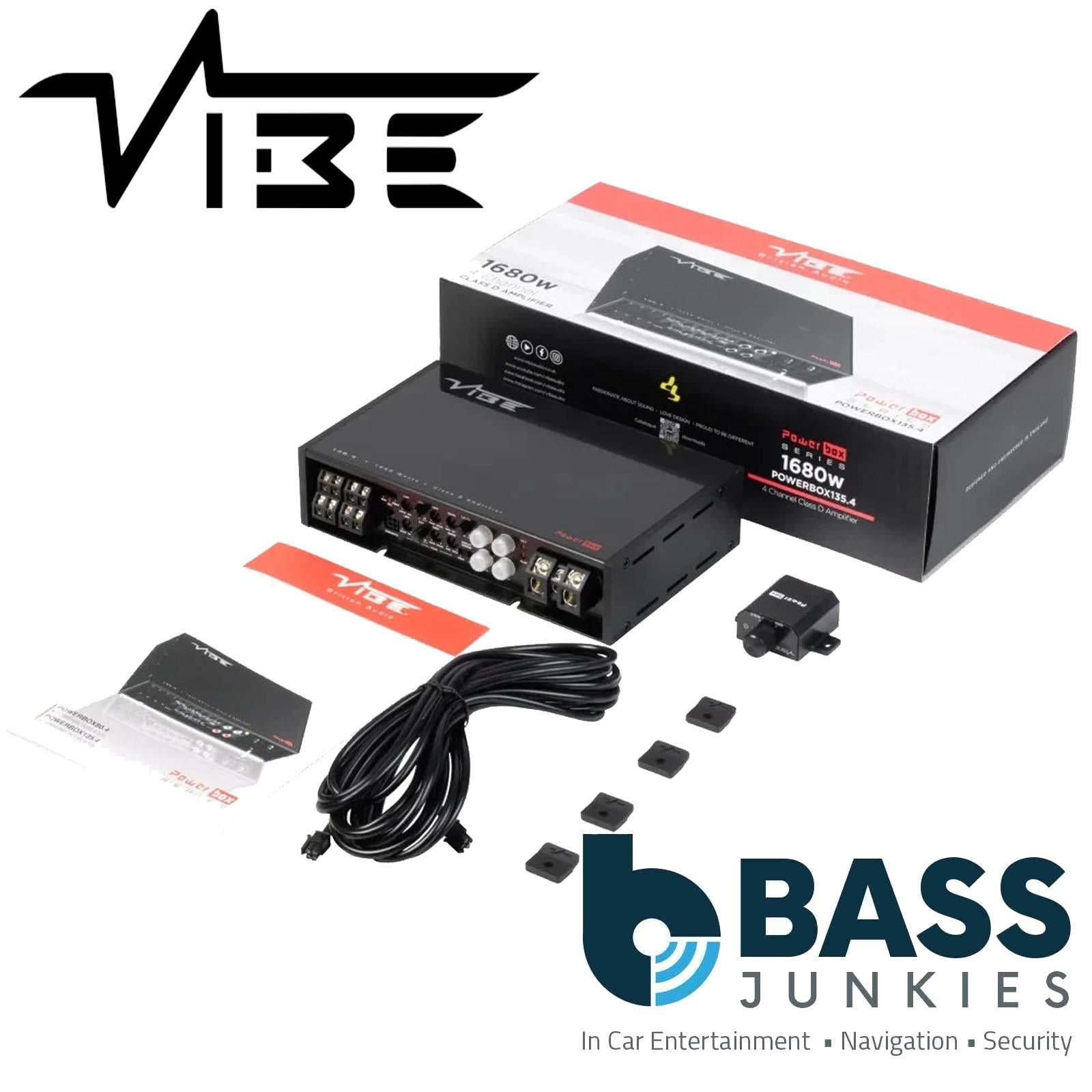 Vibe POWERBOX135.4 - 1680 Watts 4 Channel High Power Bass Car Amplifier