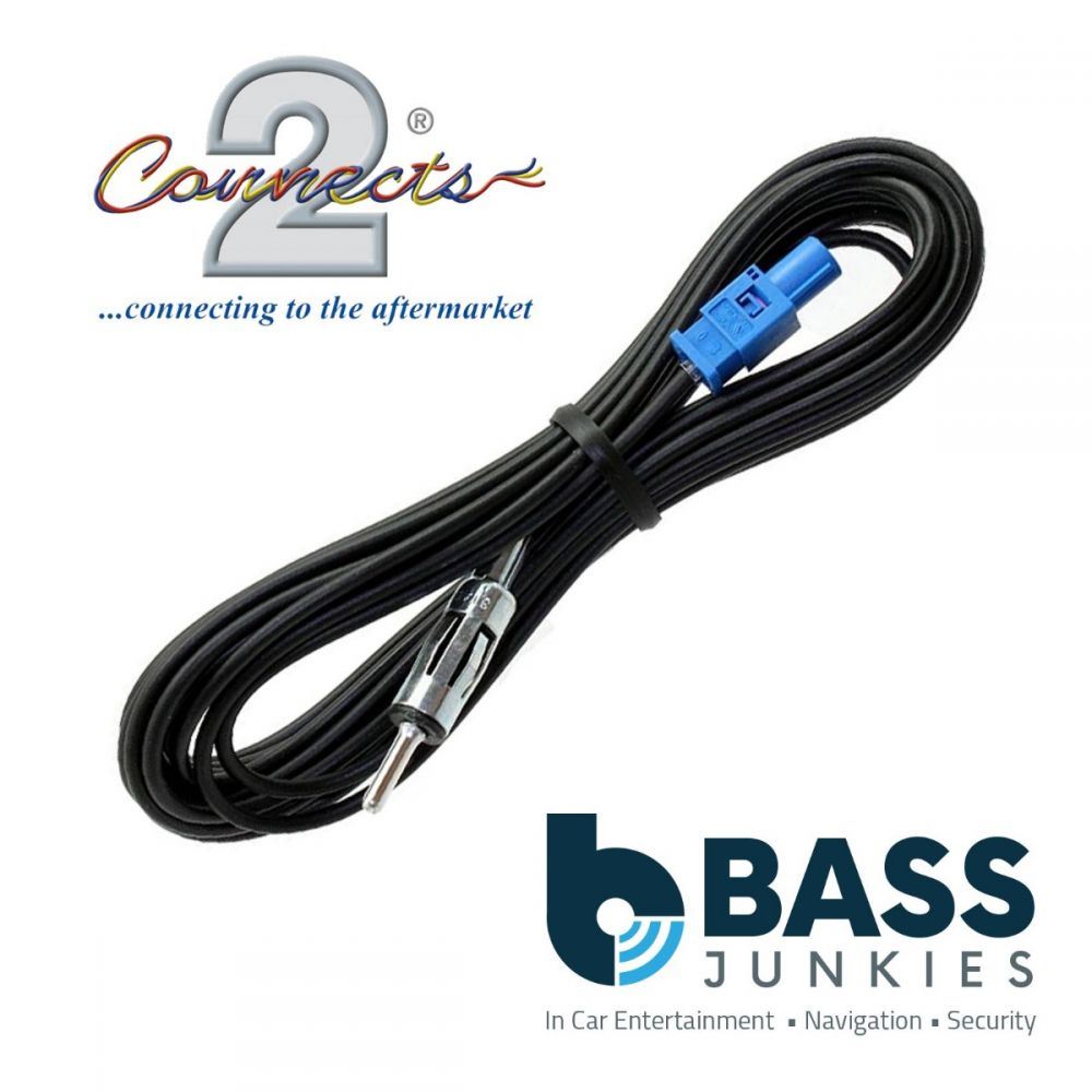 Connects2 CT27AA107 5M Extension Fakra Male Din To Male Car Stereo Antenna Adapter Aerial