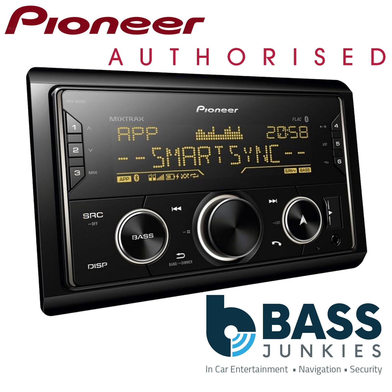 Pioneer MVH-S620BT - Mechless USB AUX iPhone Spotify Bluetooth Double Din Car Stereo