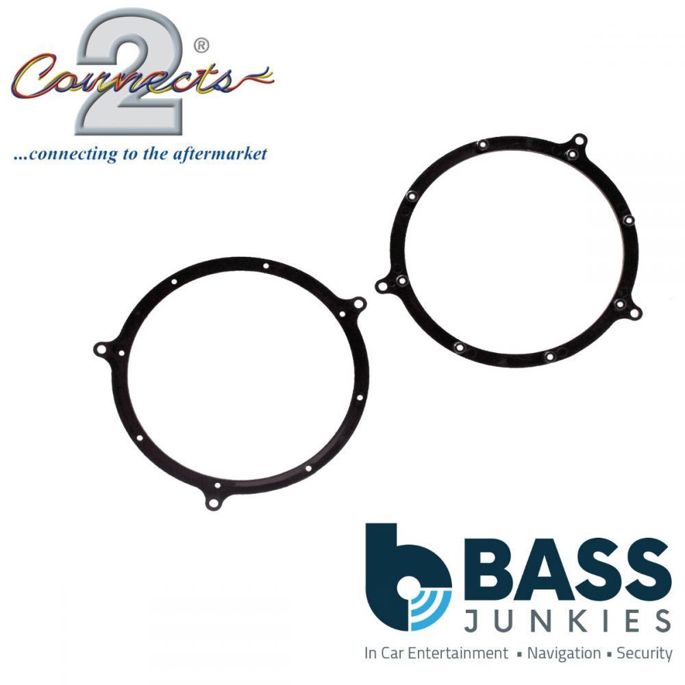 Connects2 CT25AU02 - Audi A3 A4 A6 TT Rear Side Shelf/Door Front/Rear Door 165mm 16.5cm 6.5" Front or Rear Speaker Adapter Brackets
