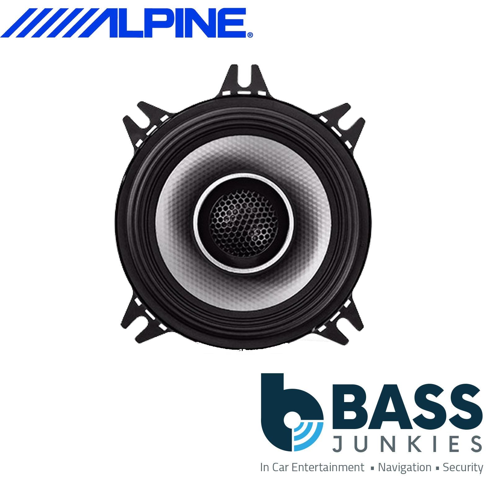 Alpine S-S40 S-Series 100mm/10cm/4" 2-Way Coaxial Car speakers (Per Pair Max 240|90 watts RMS) Fits Jeep Wrangler 1997-06