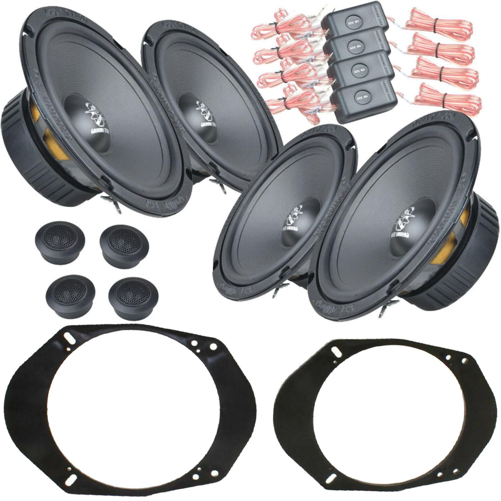 Ford Windstar 1994 - 98 600 Watts 6.5" Component Front & Rear Door Car Speakers