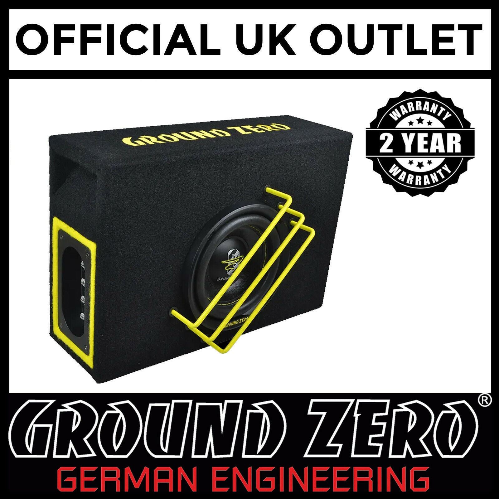 Ground Zero Radioactive GZRB 30SPL - 30 cm / 12" 1350W SPL Loaded Sub Enclosure
