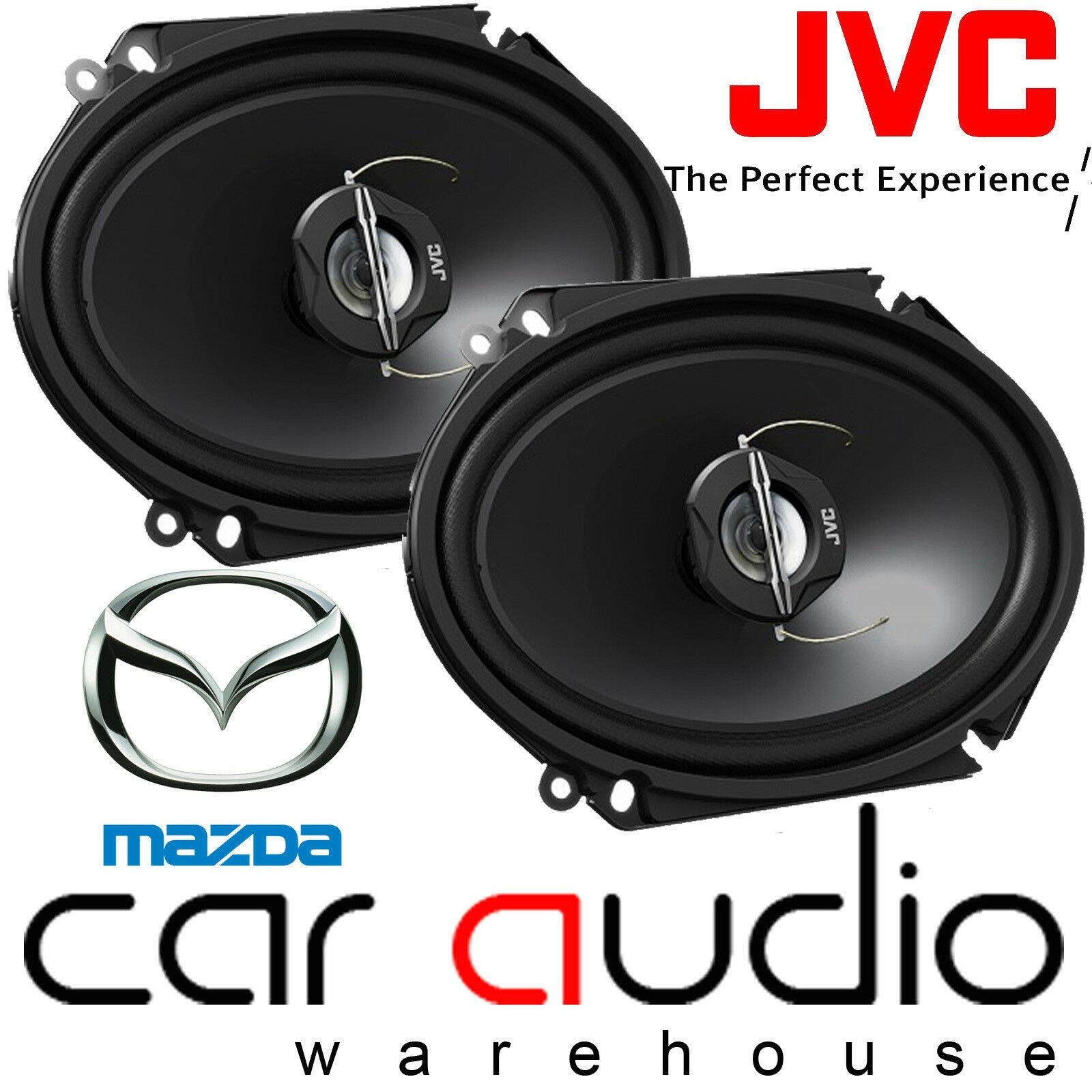 JVC CS-J6820 - 6" x 8" 15 x 20cm 250 Watts 2 Way Coaxial Car Door Speakers
