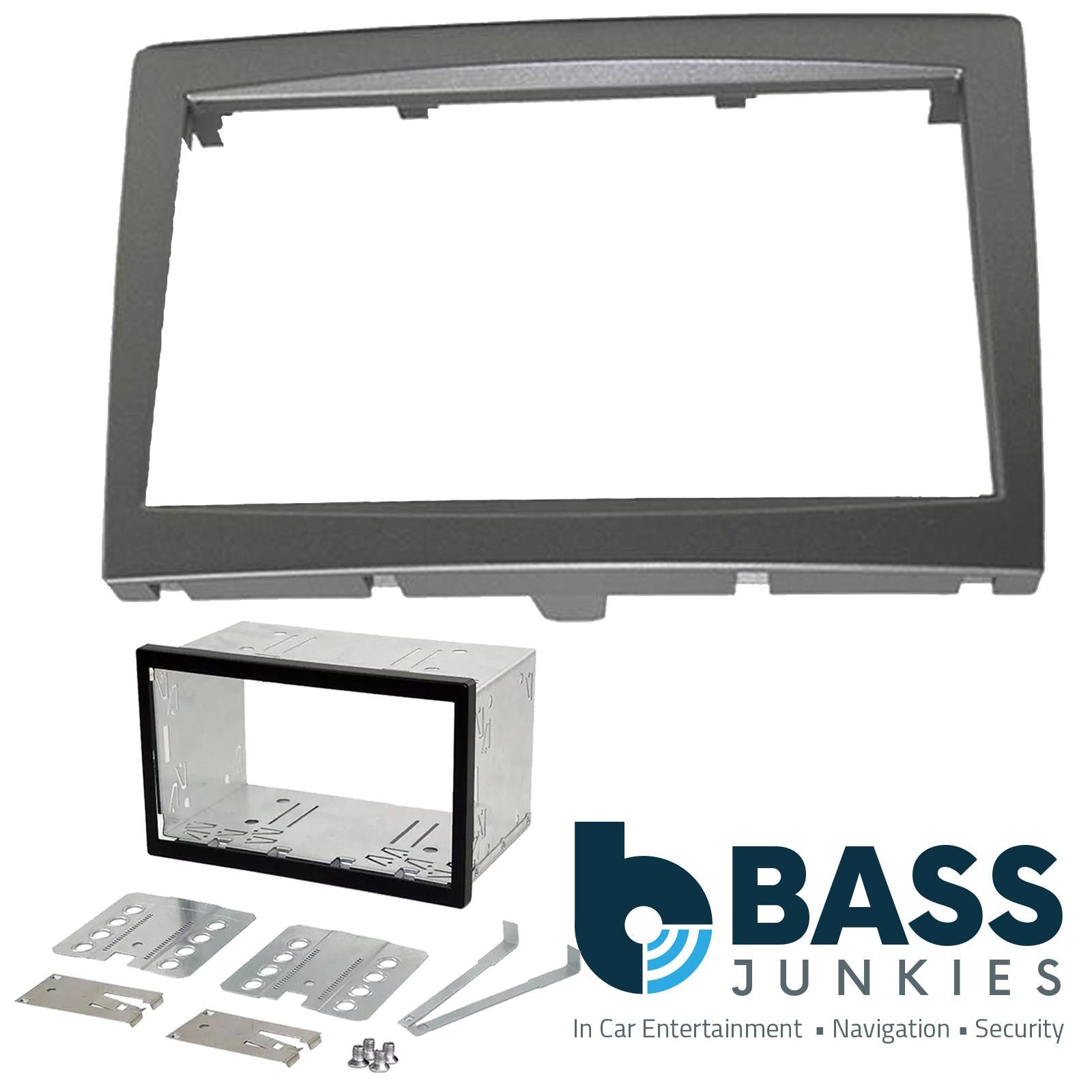 Connects2 CT23PO03 Porsche 911 Boxster Cayman Car Stereo Grey Double Din Fascia Panel