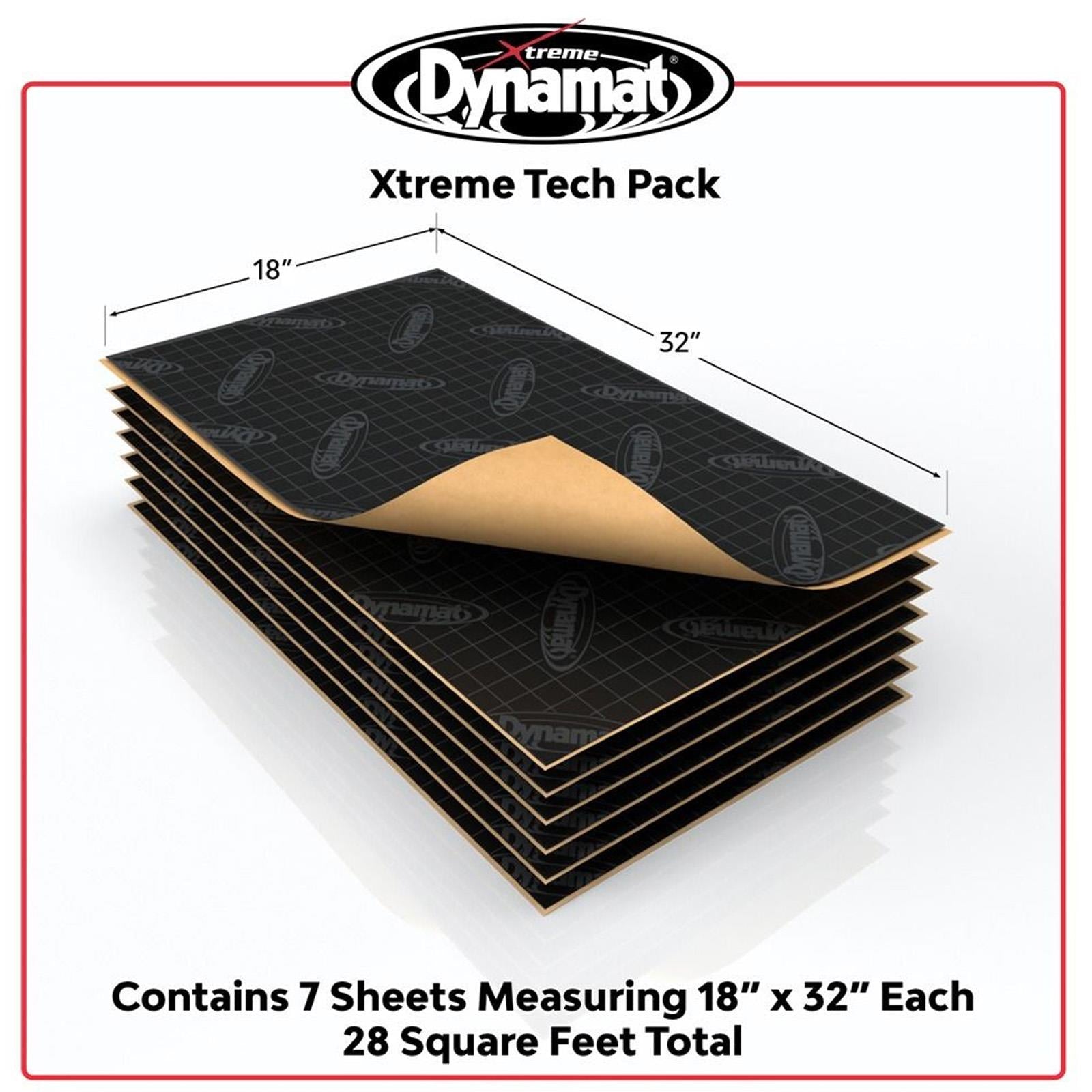 Dynamat Xtreme TECH PACK - Car & Van Sound Deadening Material 7pcs 28sqft