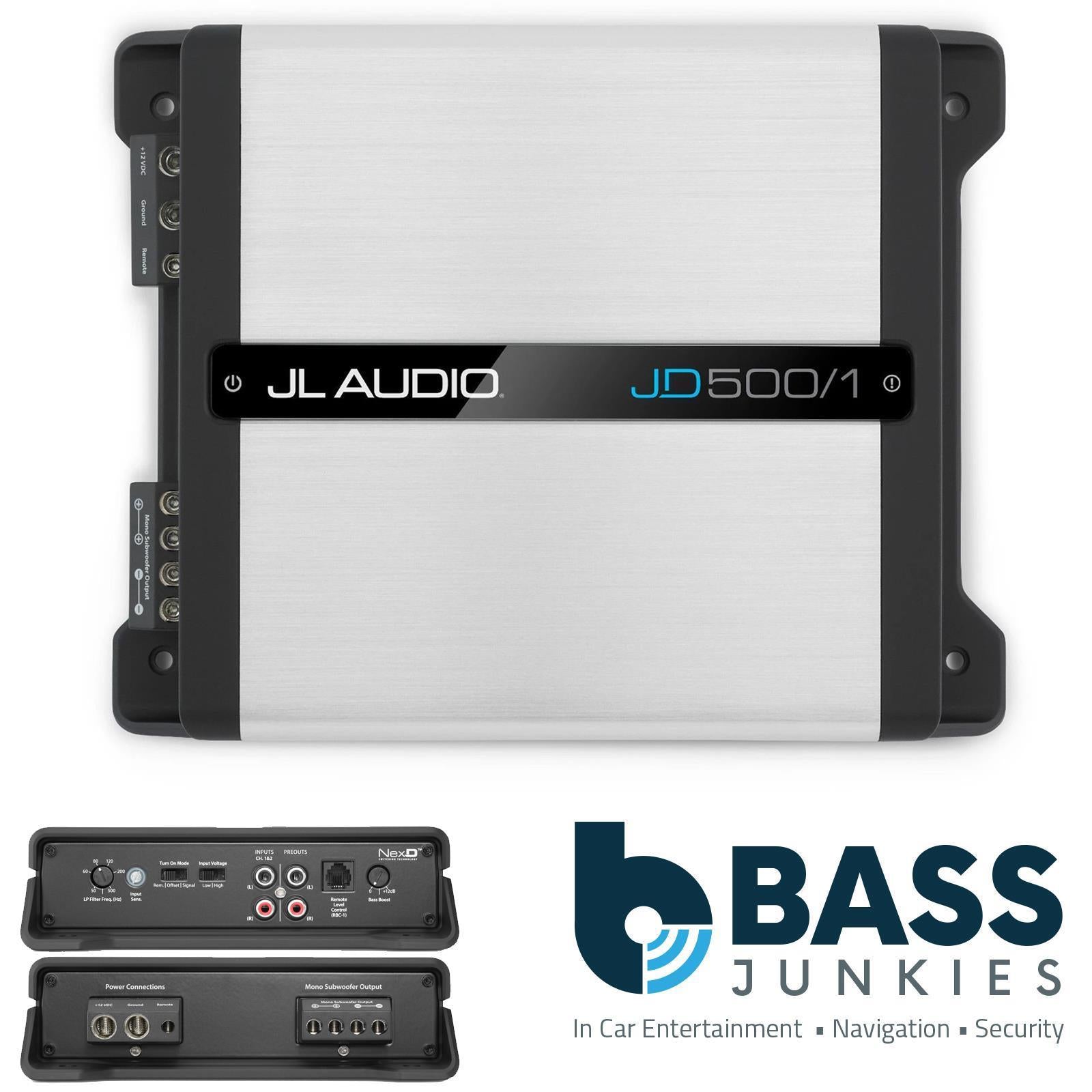 JL Audio CP212-W0v3 - Dual 12" 600 Watts Sub Box JX500.1 Amplifier & Car Amp Kit