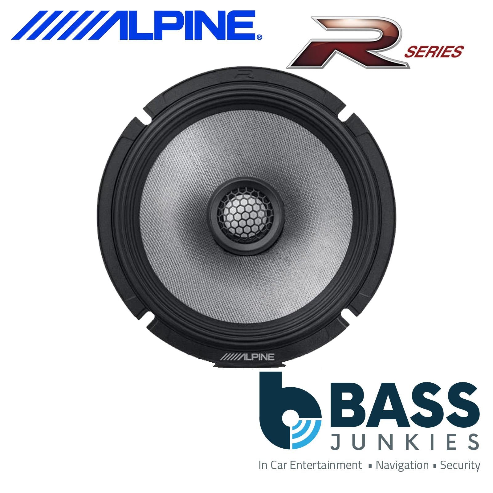Alpine R2-S65 - 16.5cm 6.5" 2-Way 600 Watts Coaxial Van Door Shelf Car Speakers