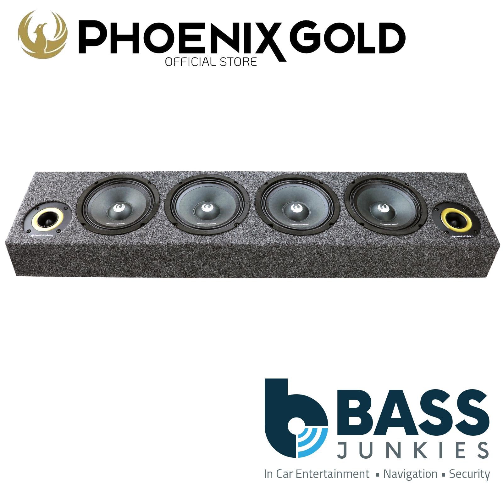 Phoenix Gold 1520 Watts 4 x 6.5" Midbass & 2 x 3.6" Tweeter Ported Box Enclosure