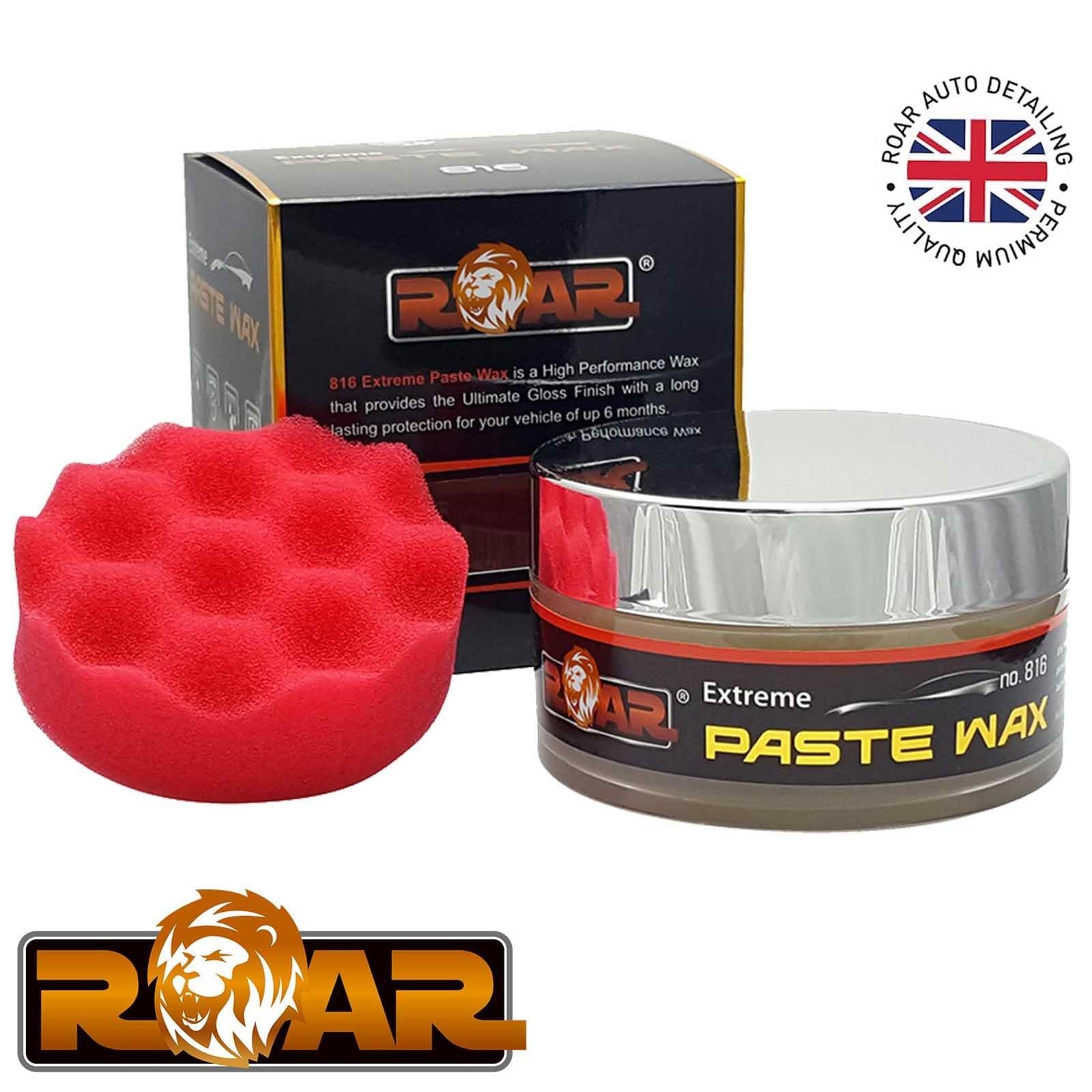 Roar 816 - Extreme 120g High Gloss Finish & UV Protection Paste Wax & Applicator